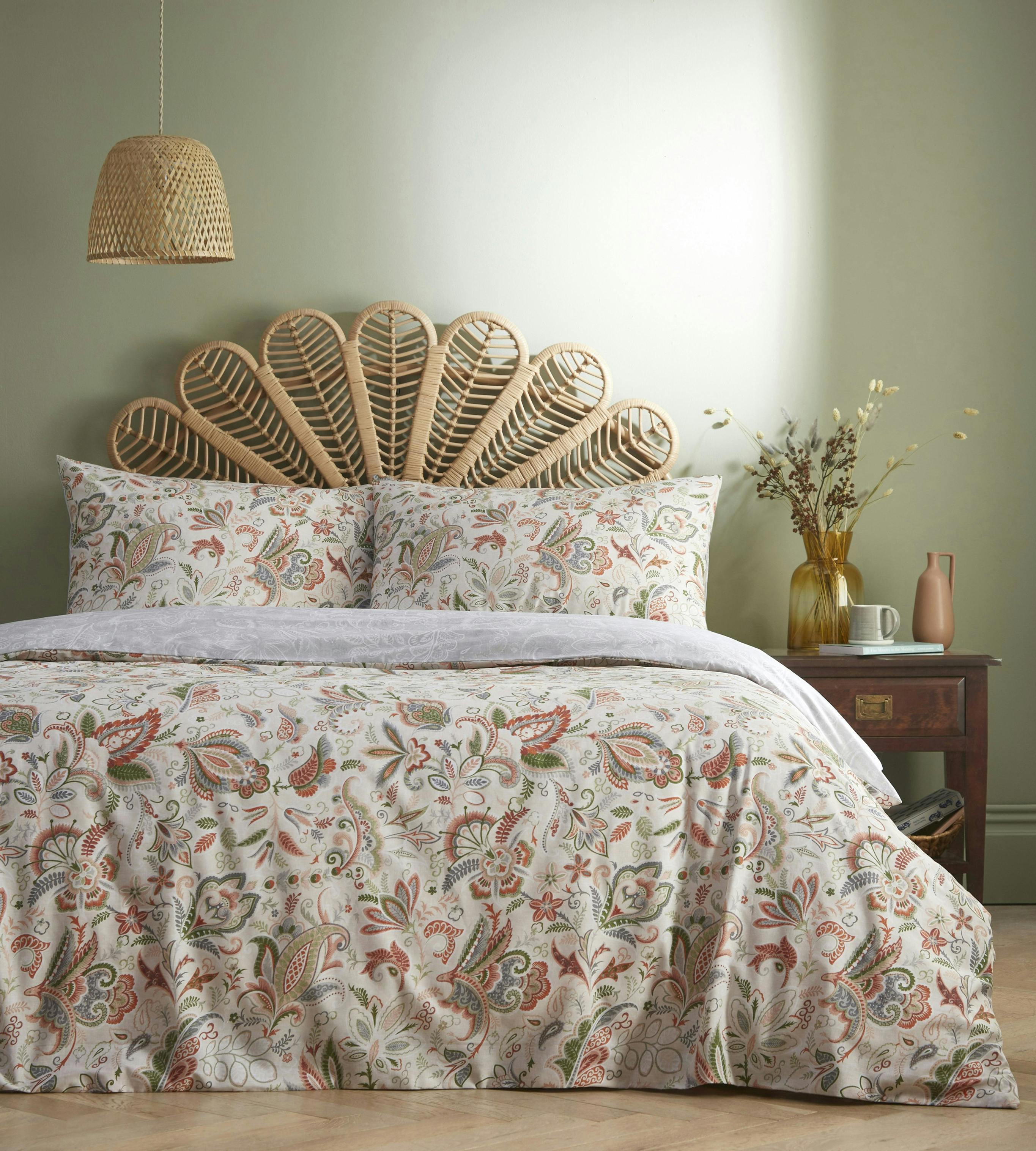 Rackhams Pink Charlotte Thomas Jacobus Natural Duvet Cover Set - King