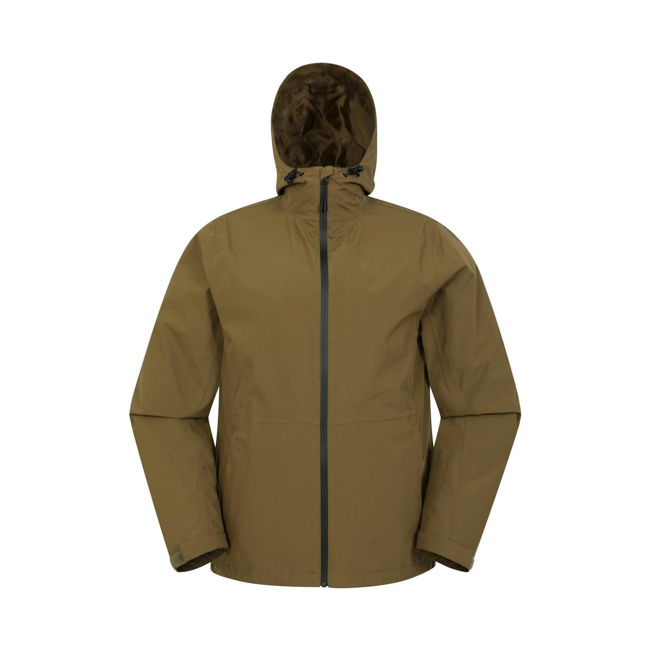 Mountain Warehouse Men's Dark Covert Waterproof Jacket - Khaki - Xxs - Khaki - 100% Polyester
