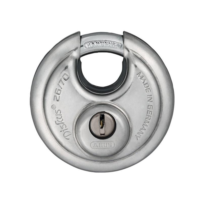 Rackhams 26 Series Diskus Padlock - 70Mm Carded - Multi Colour