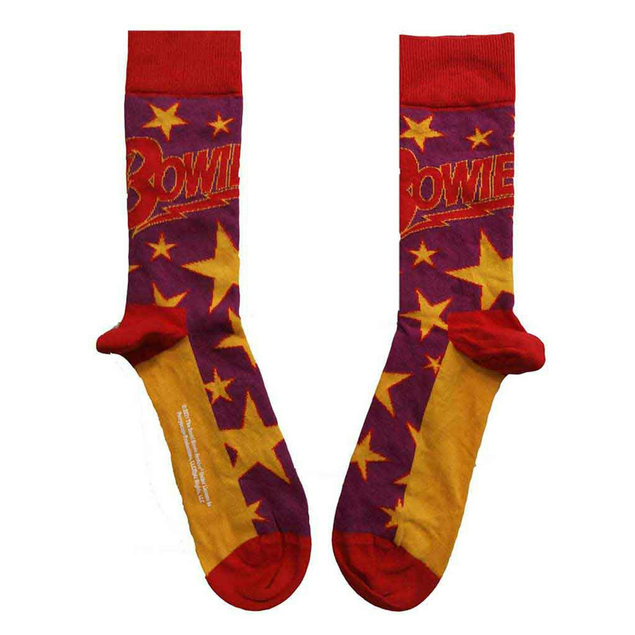 Paradiso Clothing Women's David Bowie Stars Infill Ankle Socks