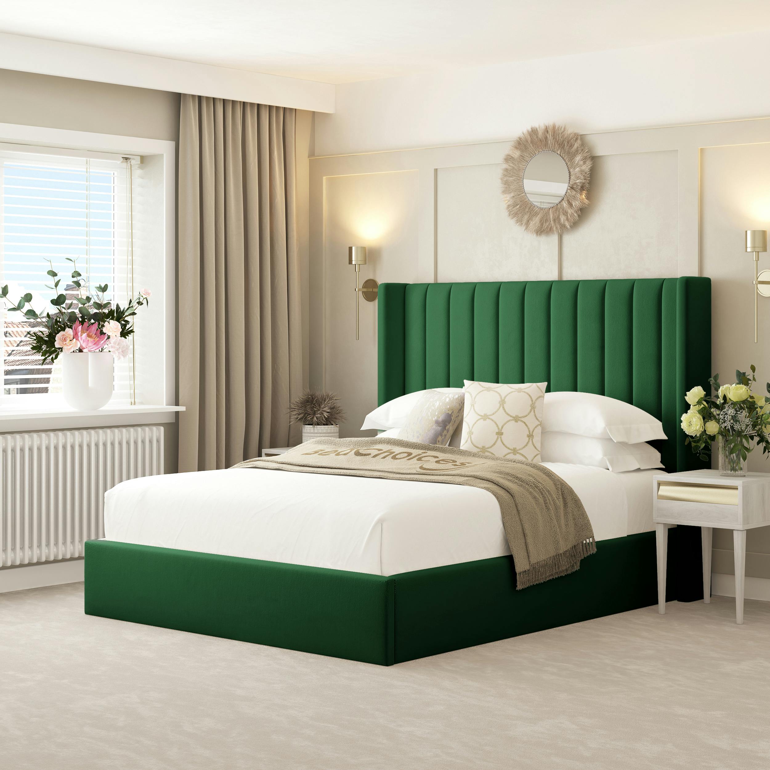 Rackhams Green Madison Bed Frame With 54" Headboard - Single
