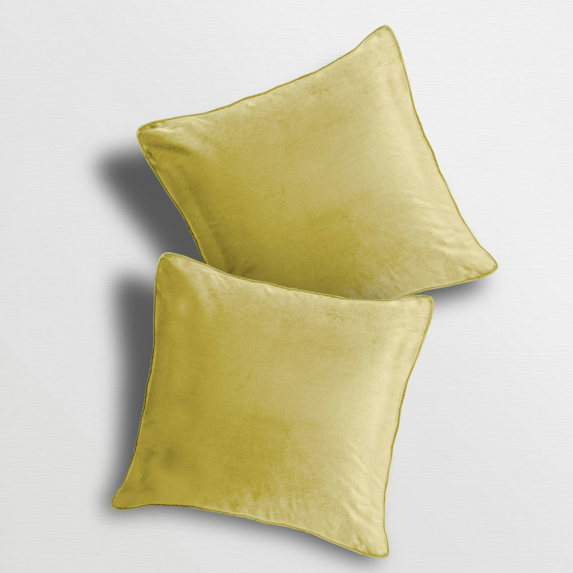Rackhams Matte Velvet Soft Plain Scatter Cushion - 43Cm X 43Cm - Ochre