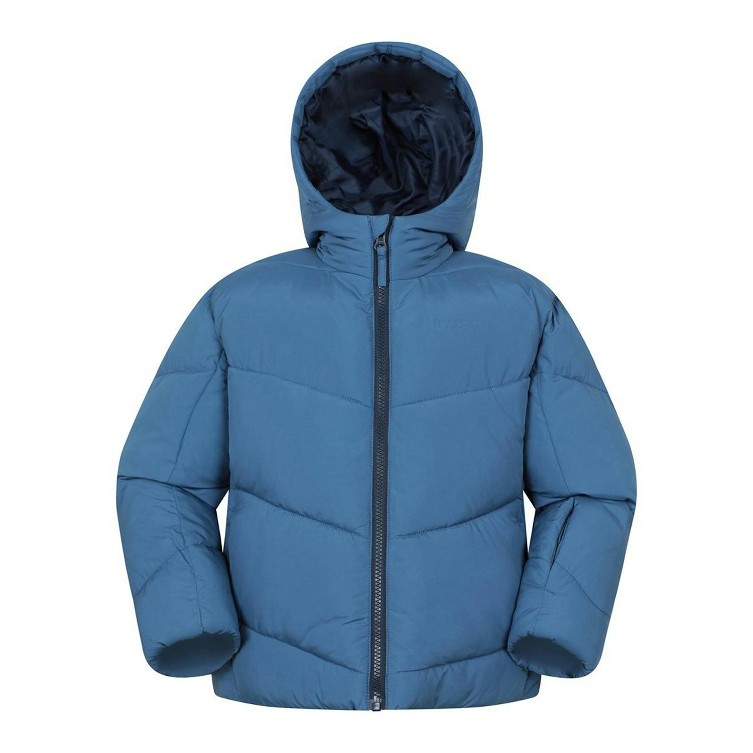 Mountain Warehouse Blue Kids Cortina Water Resistant Padded Ski Jacket - 13 Years - 100% Polyester