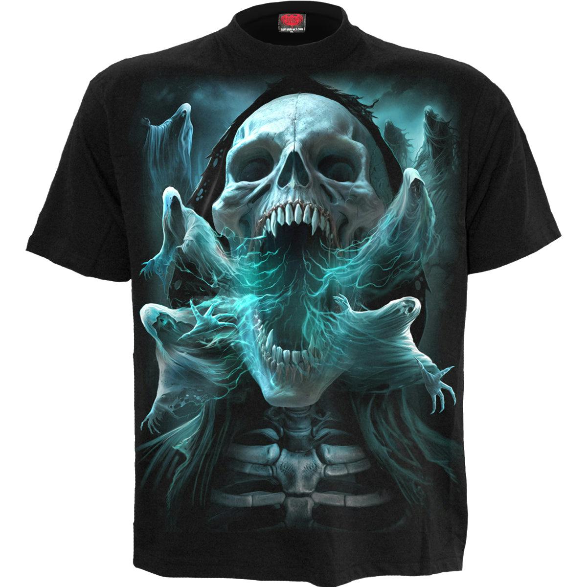Spiral Direct Black Ghost Skull - T-Shirt - M - Digital