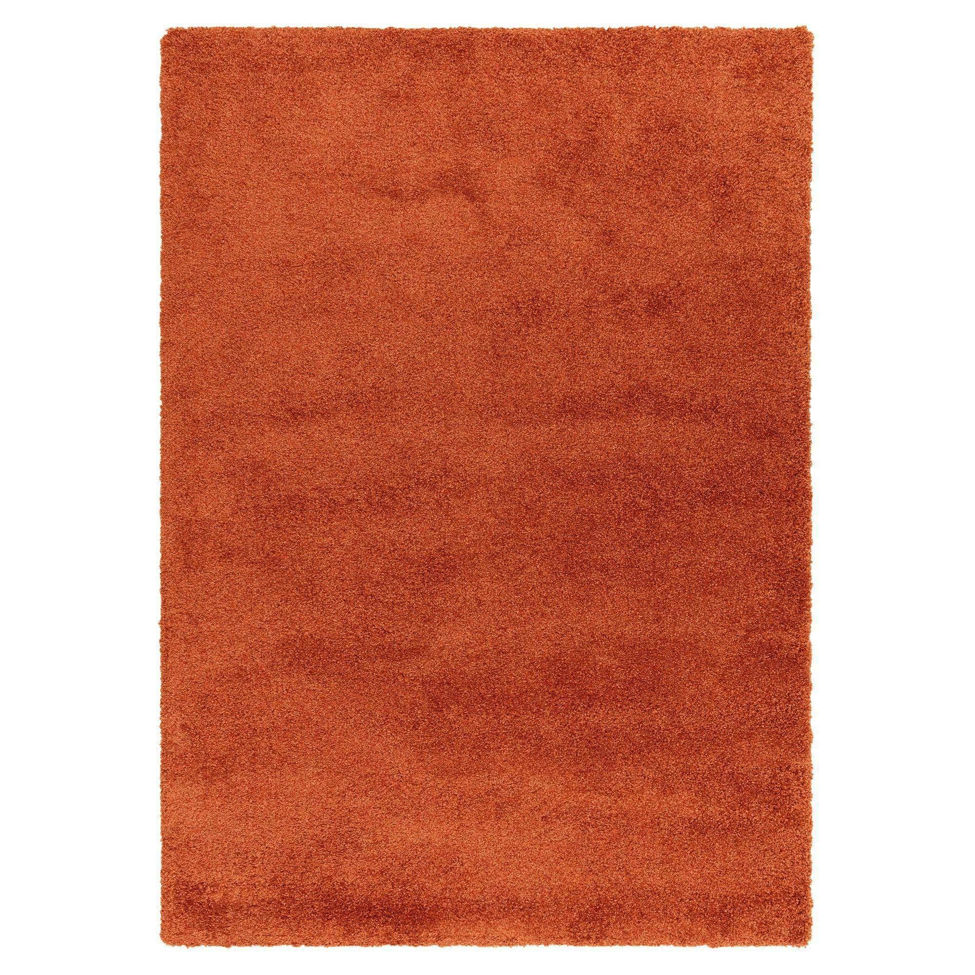 Asiatic Orange Atlas Shaggy Rug - 120X170cm
