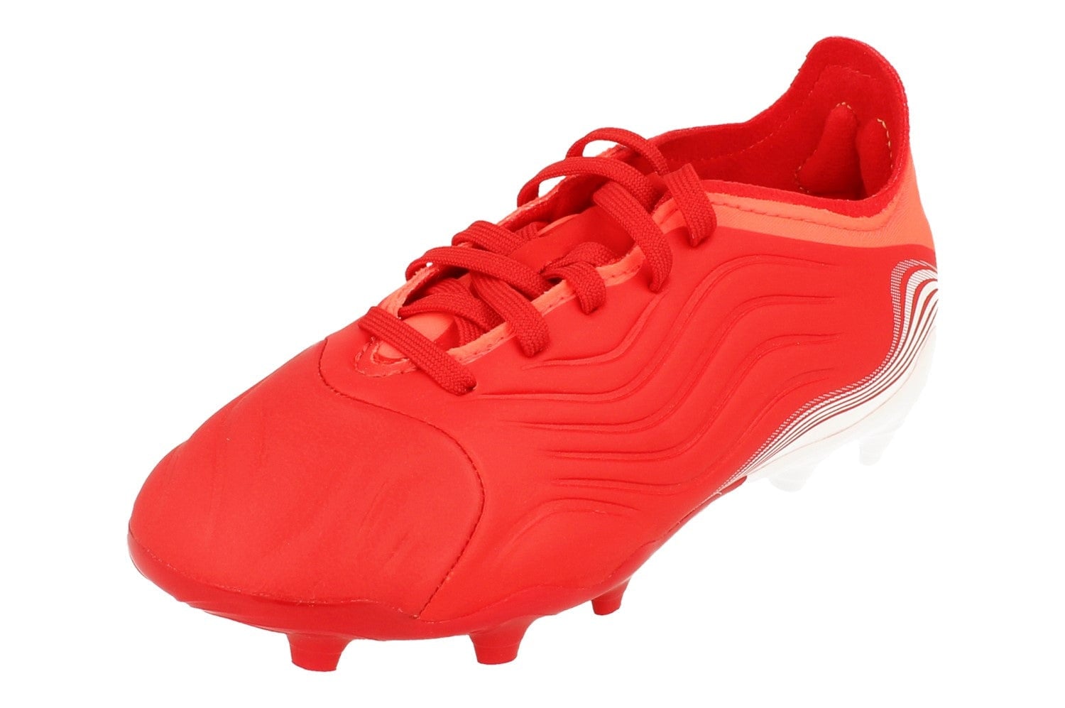 Adidas Red/White Copa Sense.1 Fg Junior Football Boots Fy6160 - Uk 12.5K | Us 13K | Eu 31