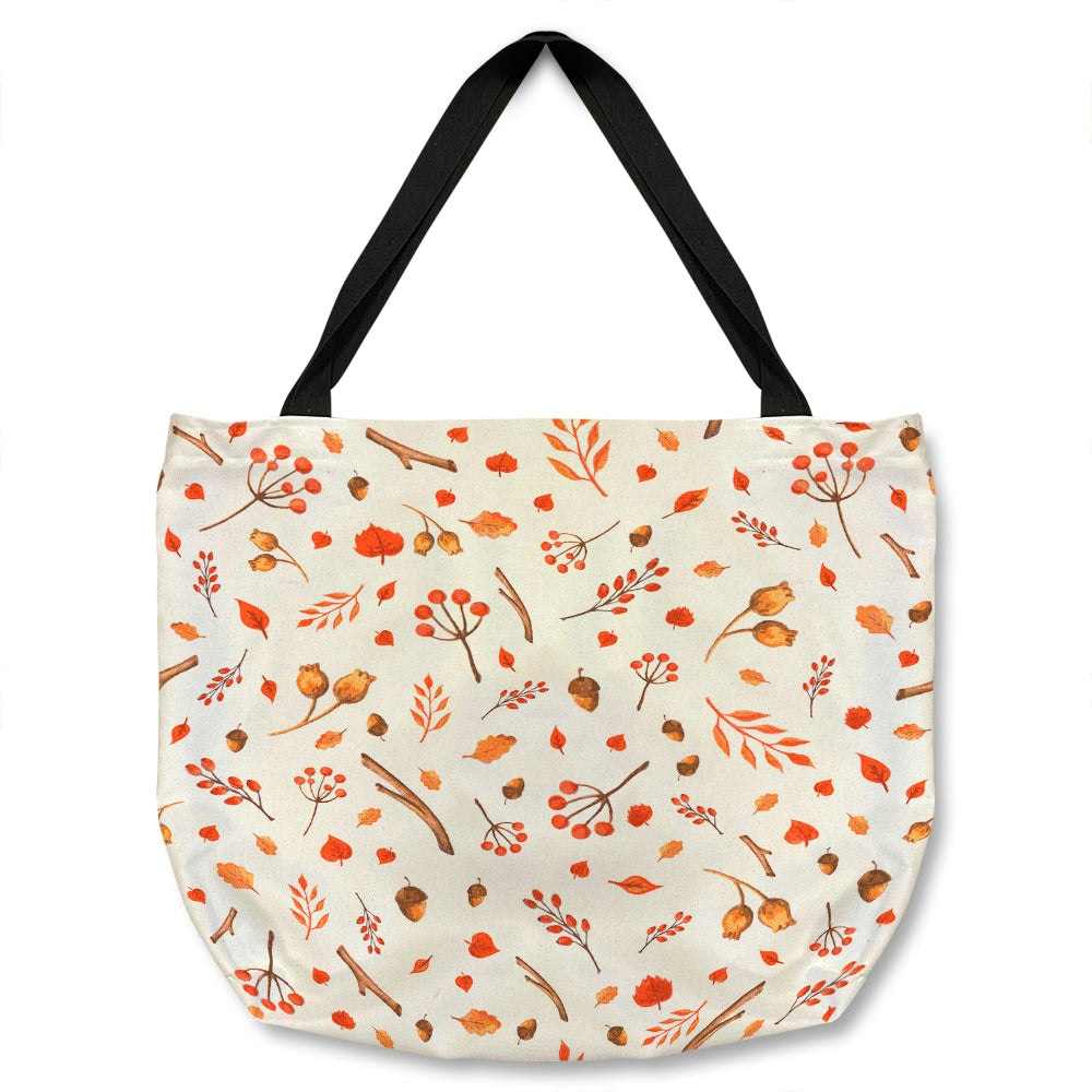 Benjamin Tate Design Acorns & Leaves Tote Bag