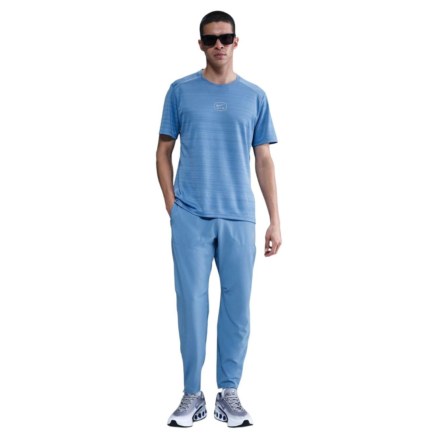 Nike Men's Blue Air Regular Athletic T-Shirt - Xxl - 100% Polyester