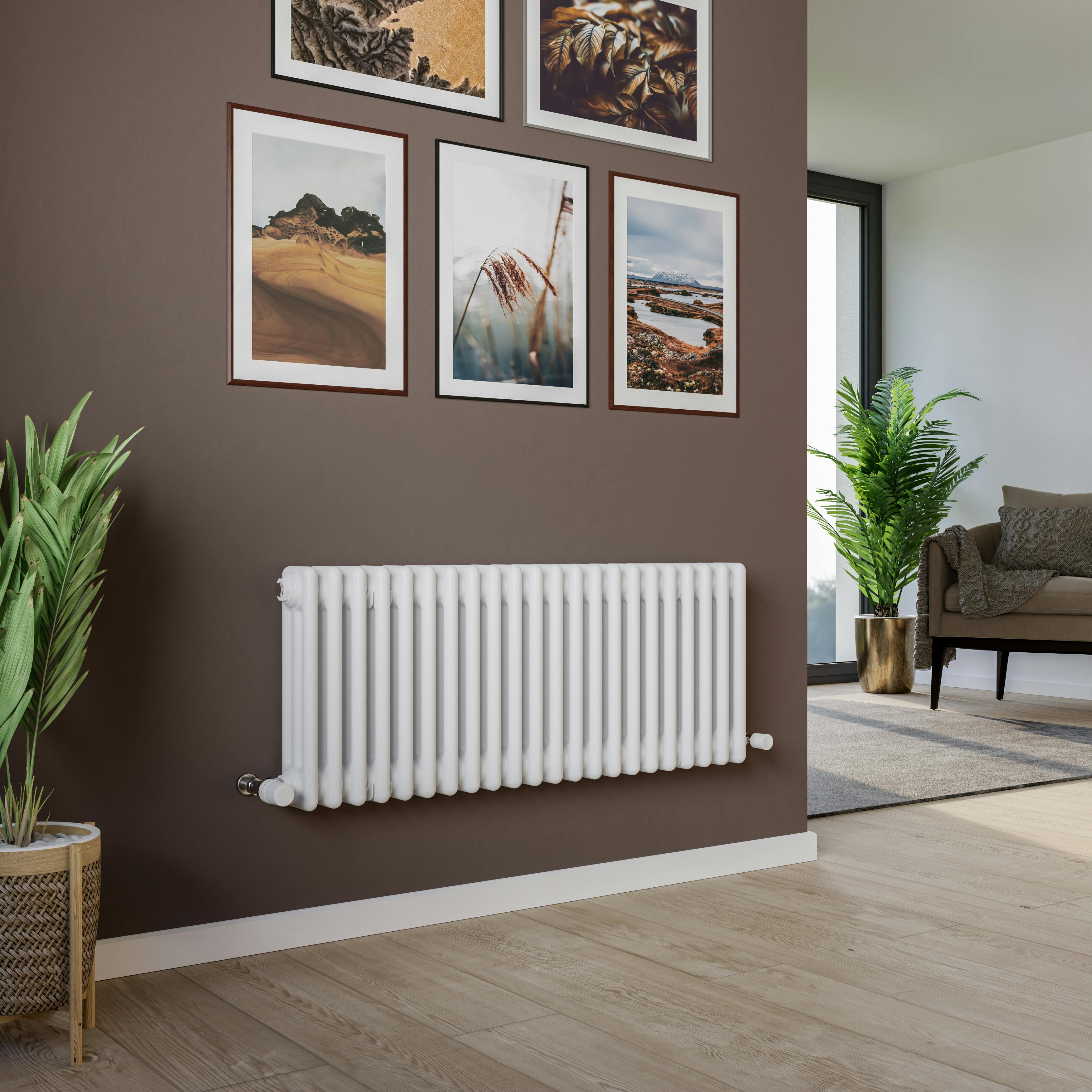 Agadon White Kylo 3 Column Traditional Radiator - 400 X 1010