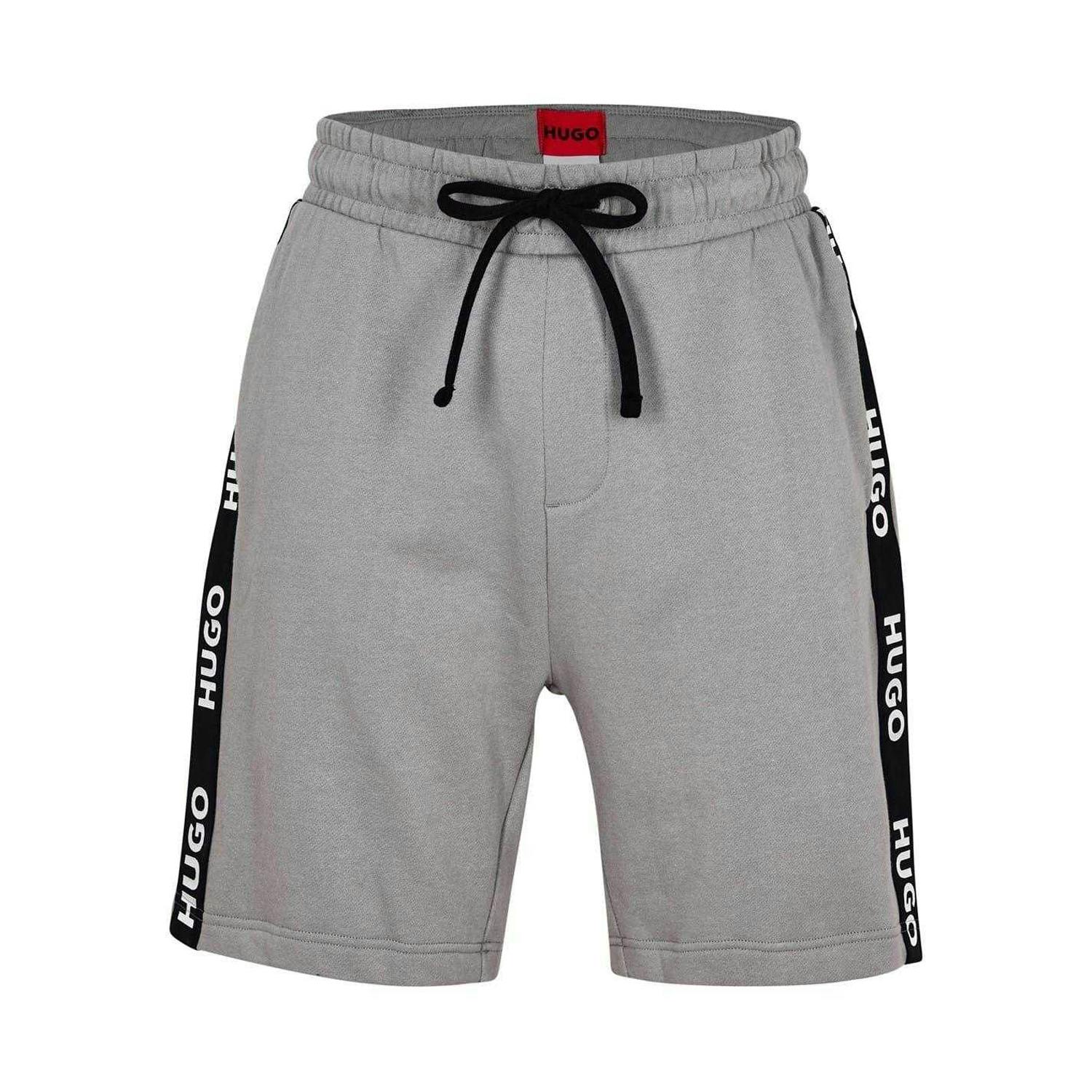 Hugo Men's Grey Sporty Cotton Shorts - Medium - S - Medium - 100% Cotton
