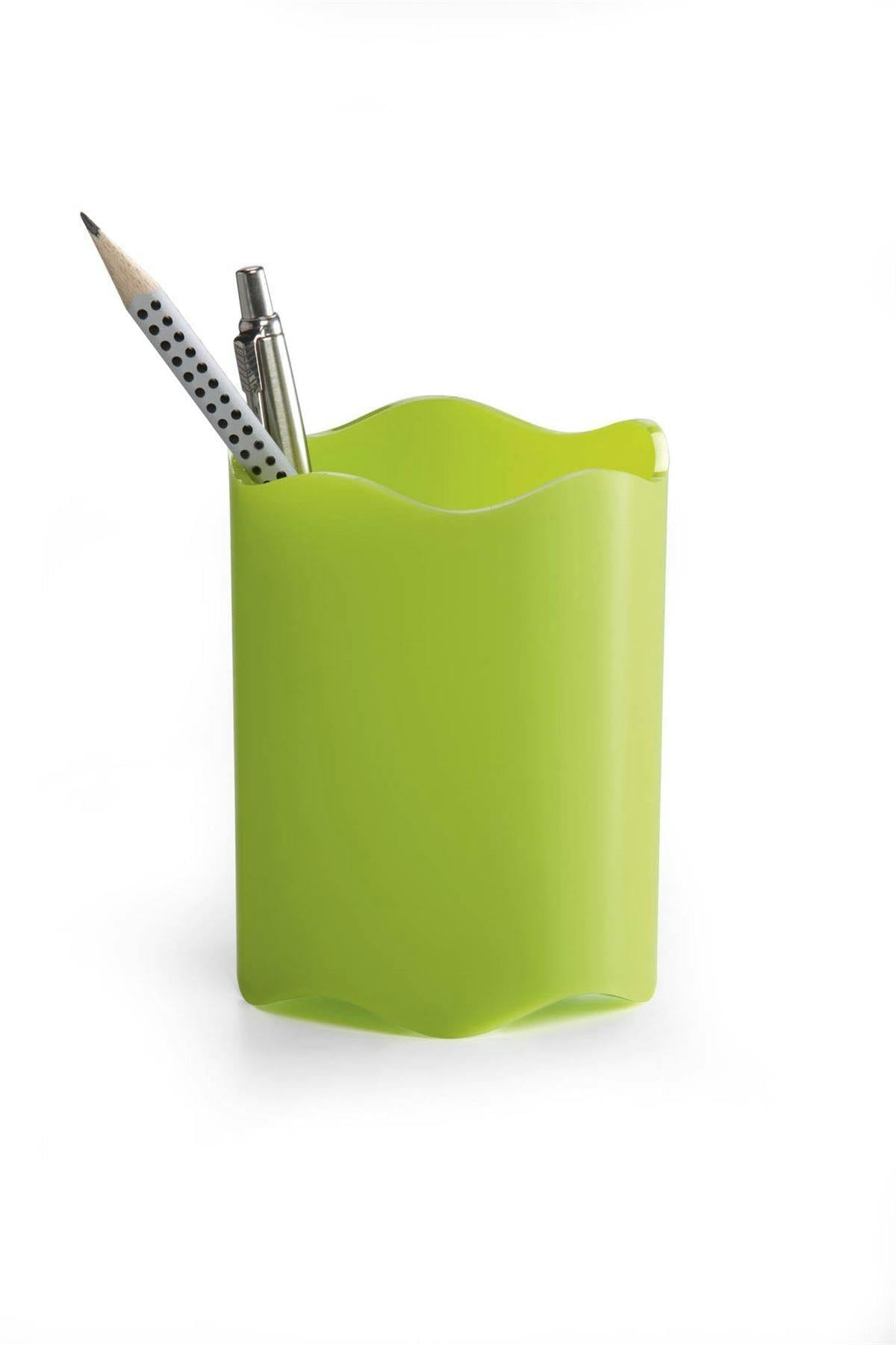 Rackhams Green Trend Pen Pot Pencil Holder Desk Tidy Organiser | 6 Pack |