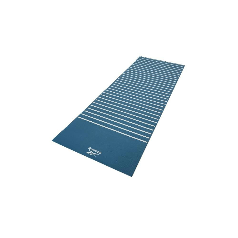 Reebok Green Double Sided 4Mm Yoga Mat - Stripes