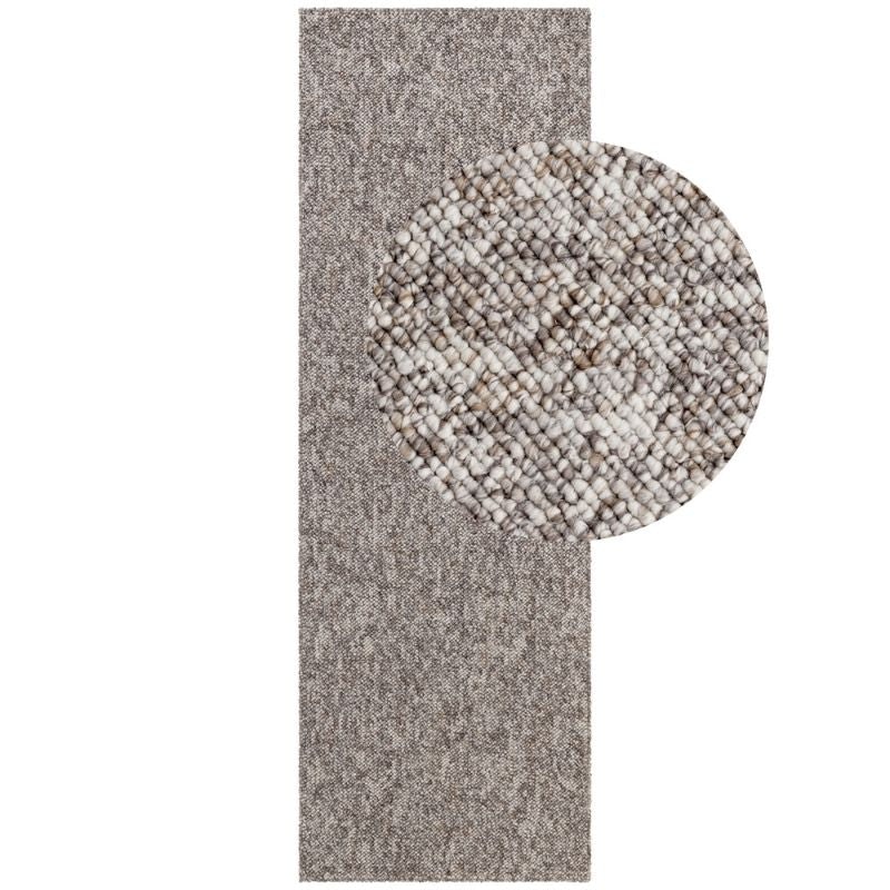 Hanse Home Grey Rocco Flatweave Rug – Natural Elegance - 80X240 Cm