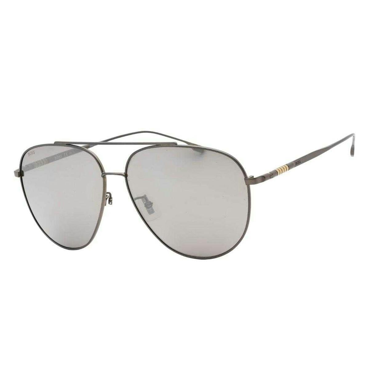 Hugo Boss Unisex Silver Adult Matte Sunglasses - One Size - 100% Mixed