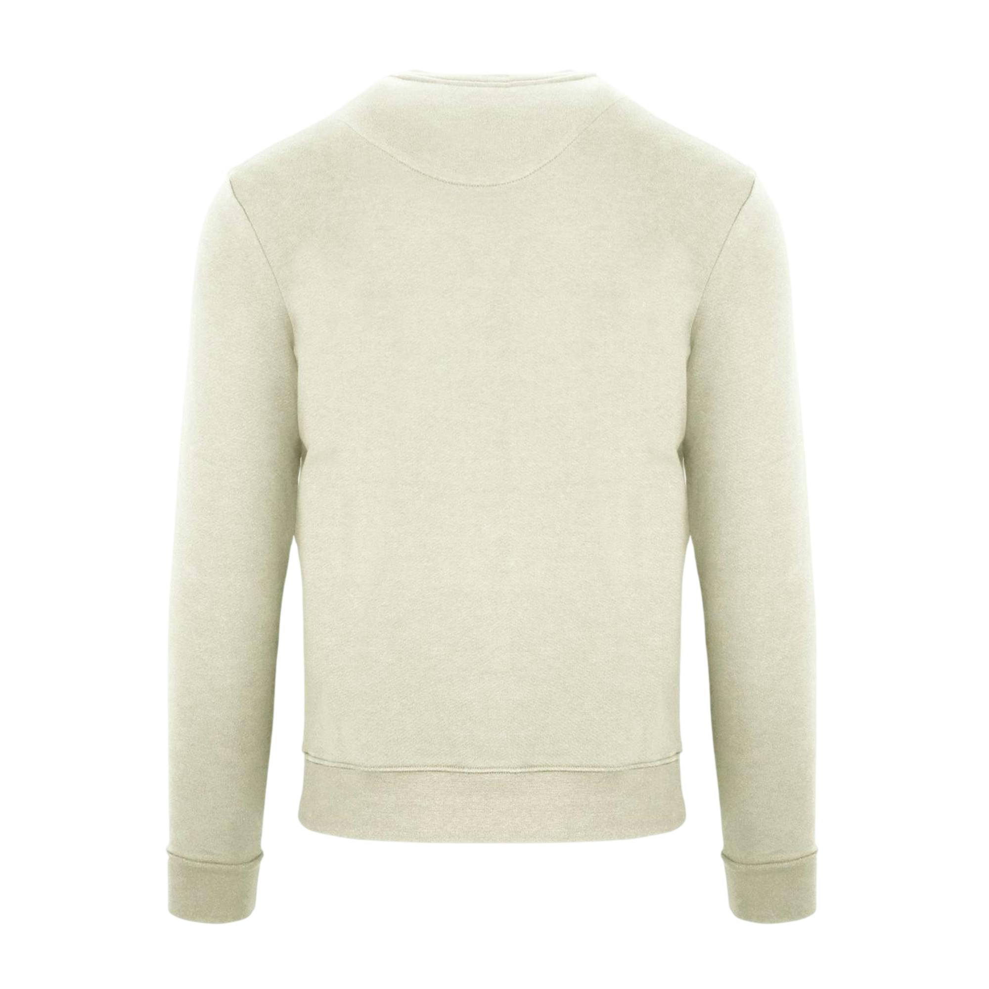 Aquascutum Men's Script Crew Neck Regular Sweatshirt - Butter - M - Butter - 100% Mixed
