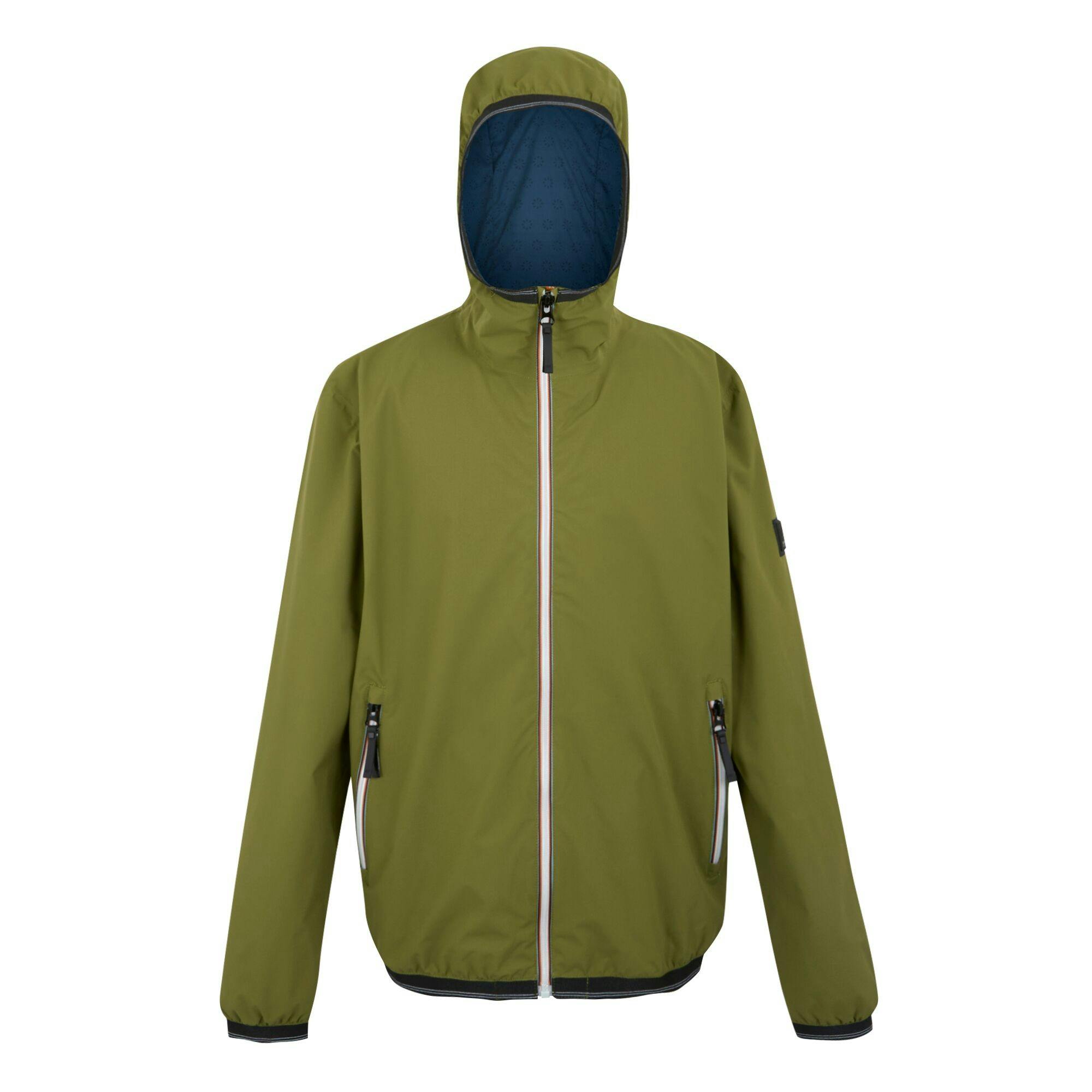 Regatta Men's Green Rehan Waterproof Jacket - Nephrite - Nephrite - L - 100% Recycled Polyester