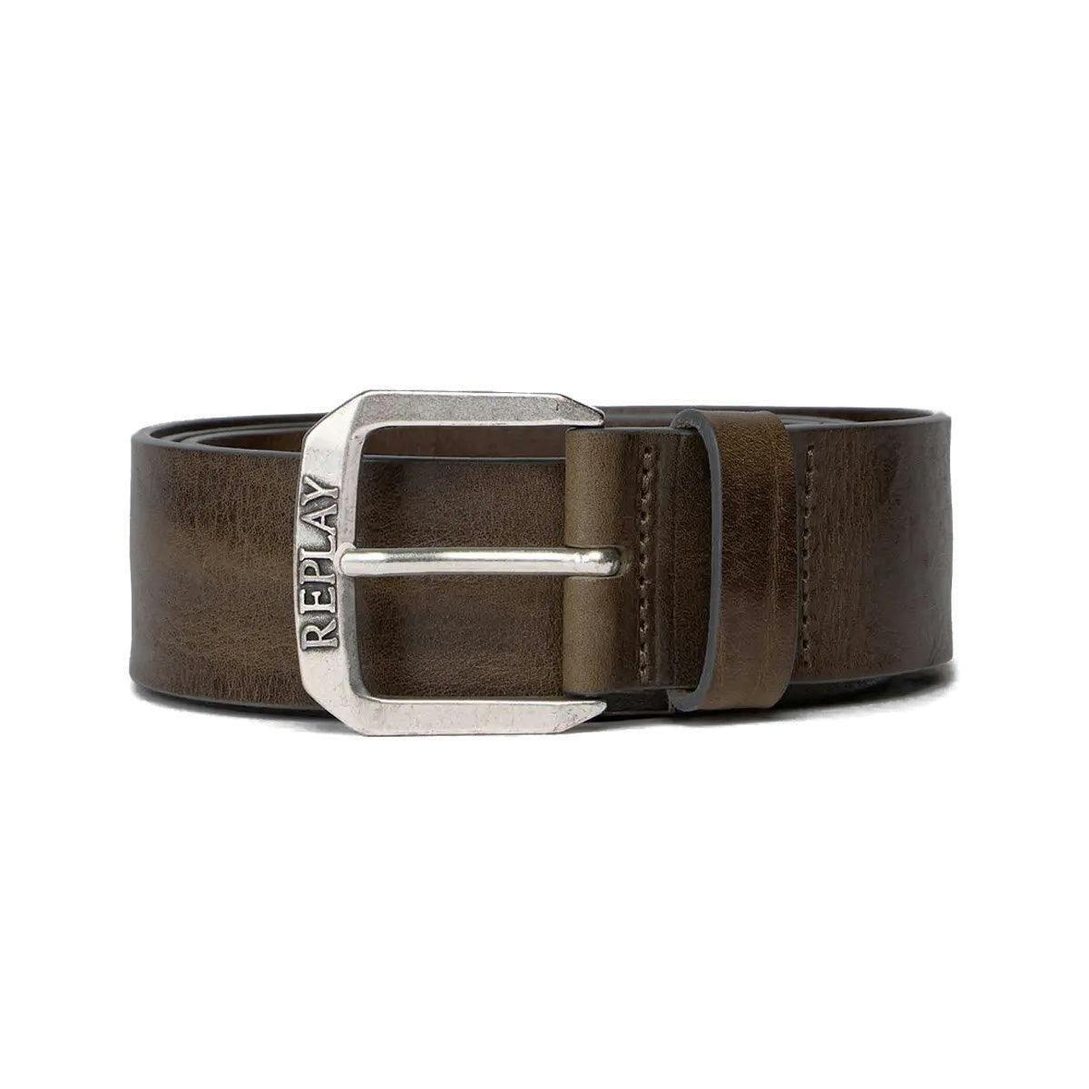 Replay Grey Vintage Jean Belt - Faded Mud - 90