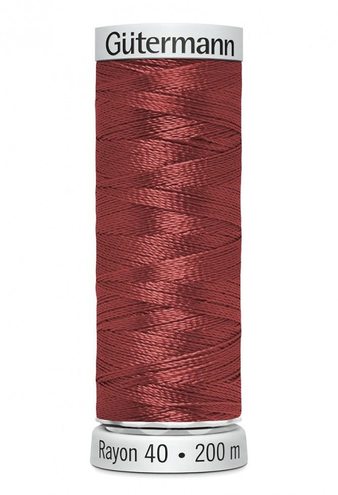 Gutermann No 40 Sulky Rayon Embroidery Thread 200M Rayon Thread Suitable For Embroidery - 1081 - 200 Metres