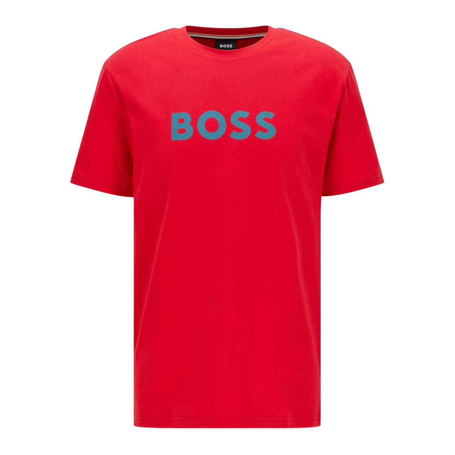 Boss Men's Red Hbw Logo T-Shirt - Bright - Xl - Bright - 100% Mixed