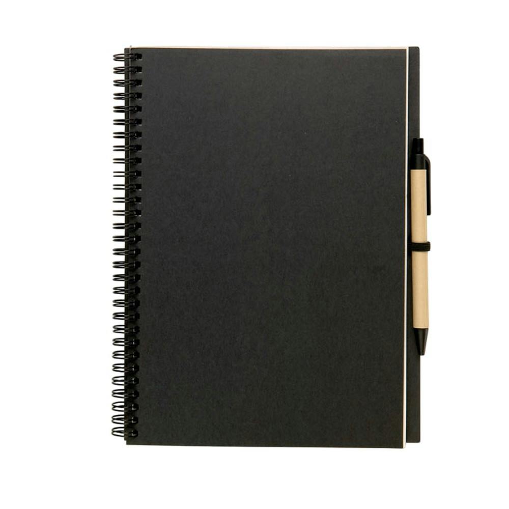 Rackhams Black Bloquero Recycled B6 Notebook With Pen - One Size