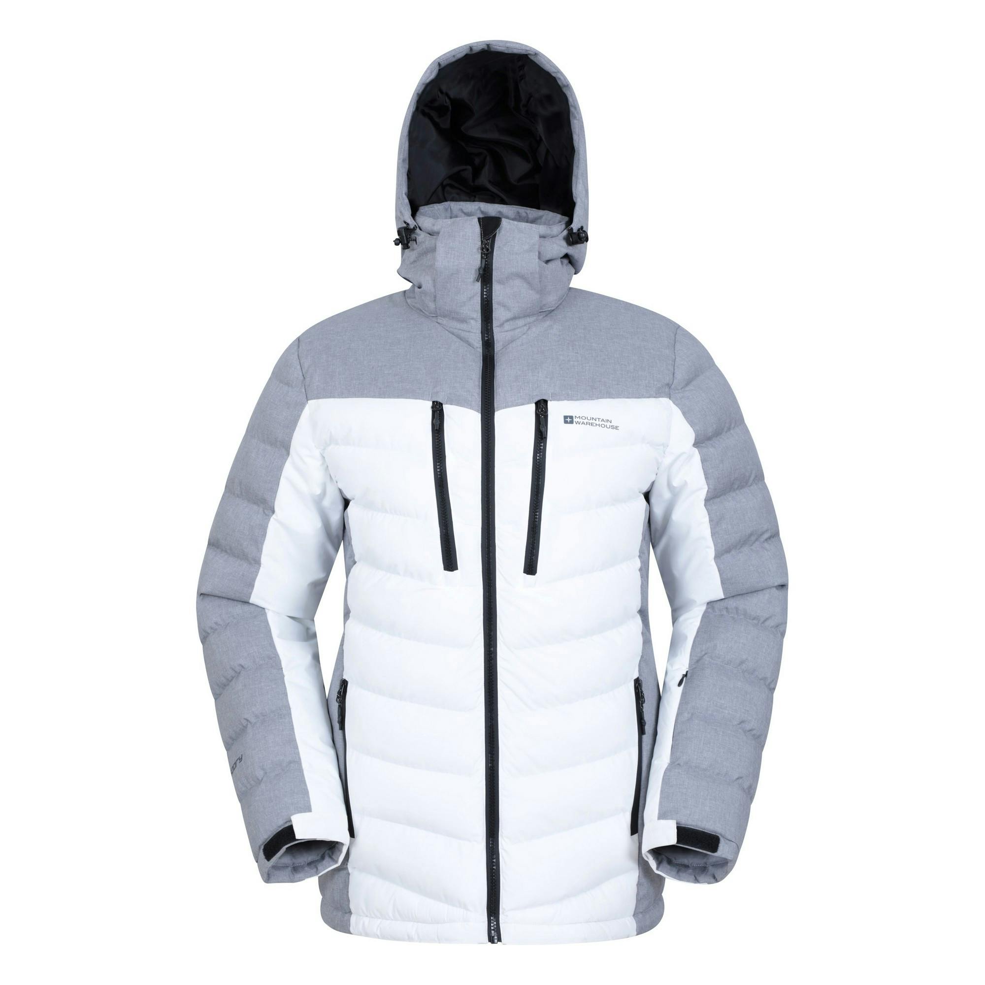 Mountain Warehouse Men's White Vulcan Iii Ski Jacket - L - 100% Polyester