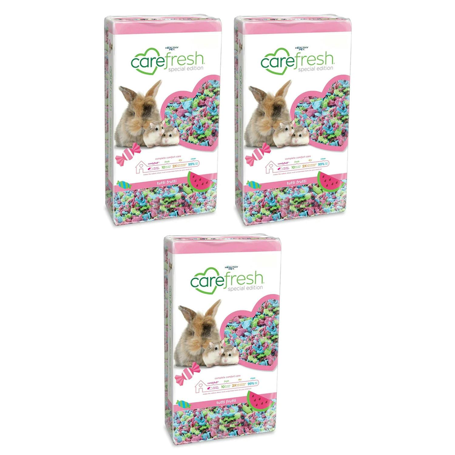 Storm Trading Group 10 Litre Small Pet Bedding Dust-Free Confetti, Sea Glass, Tutti Frutti Natural Paper Pet Bedding With Odour Control - Tutti Frutti - 3 Bags (30L)