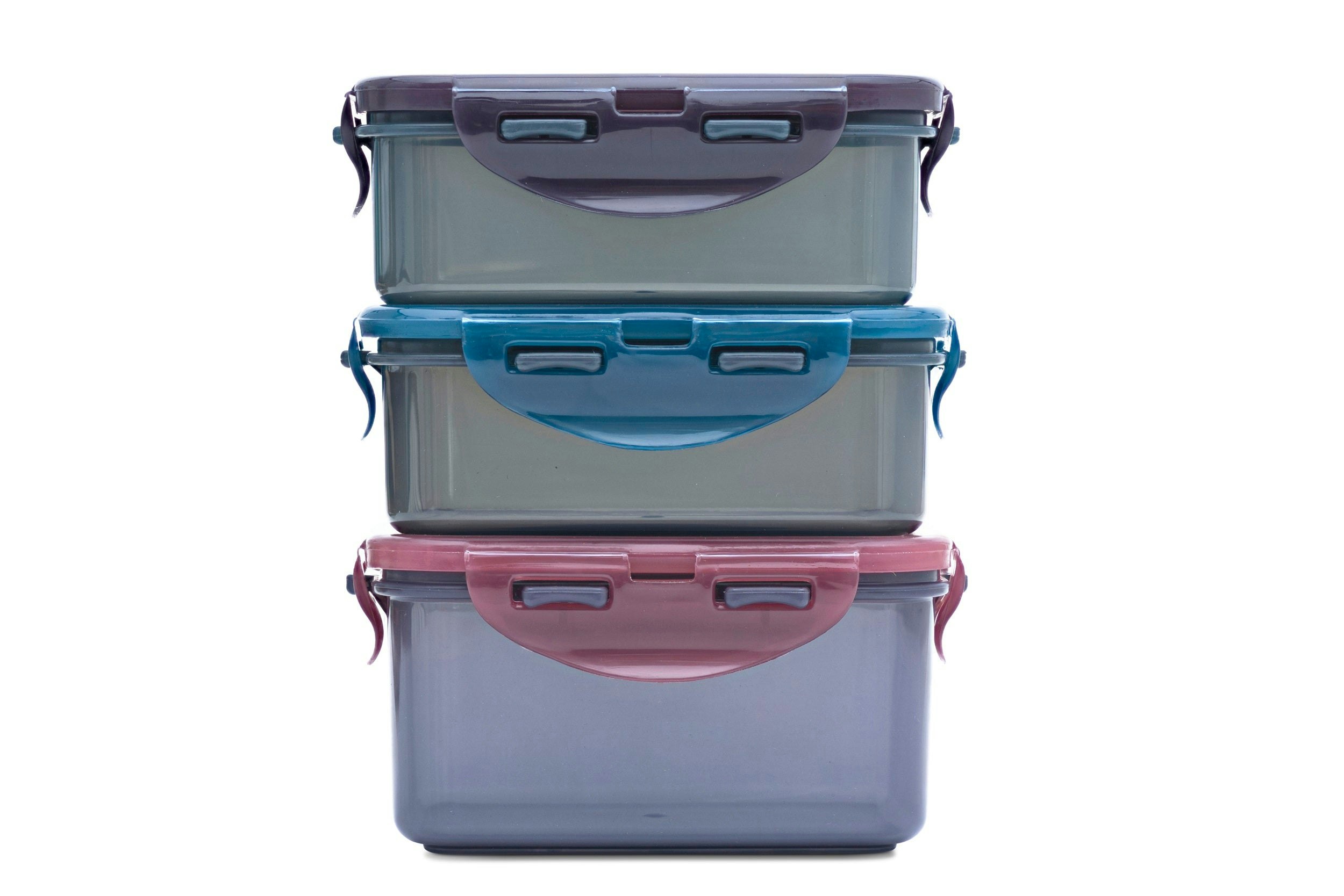 Photos - Food Container Lock&Lock Rackhams Eco Container Set Recycled Reusable Lunch Storage Boxes - Pack of 3