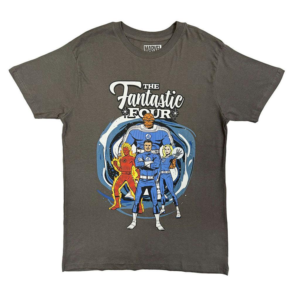 Paradiso Clothing Unisex Grey Fantastic Four Portrait T Shirt - Xxl