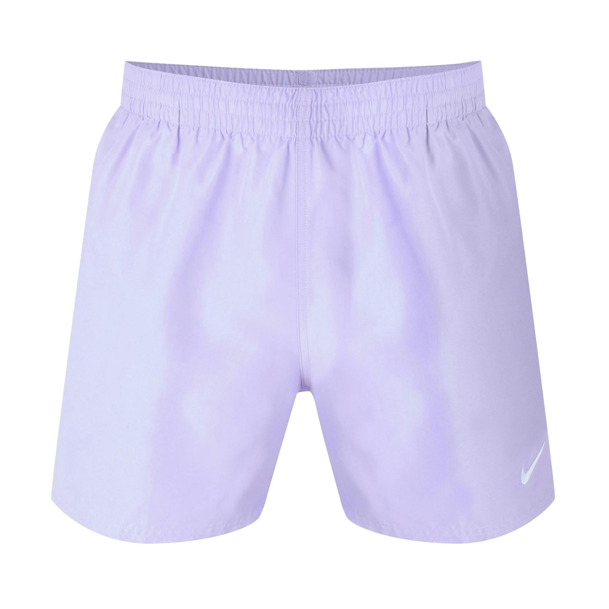 Nike Men's Lilac Embroidered Logo Regular Swim Shorts - Xxl - 100% Mixed