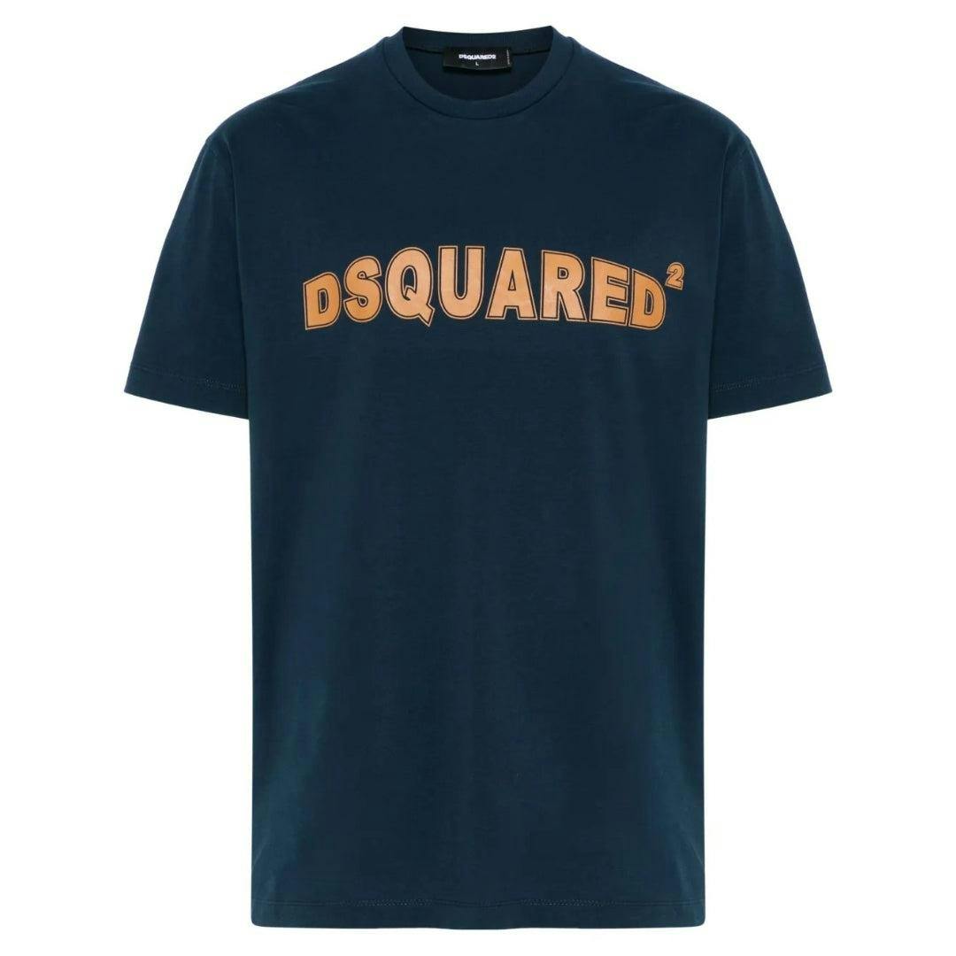 Dsquared2 Men's Blue Logo Cool Fit T-Shirt - Navy - L - Navy - 100% Cotton