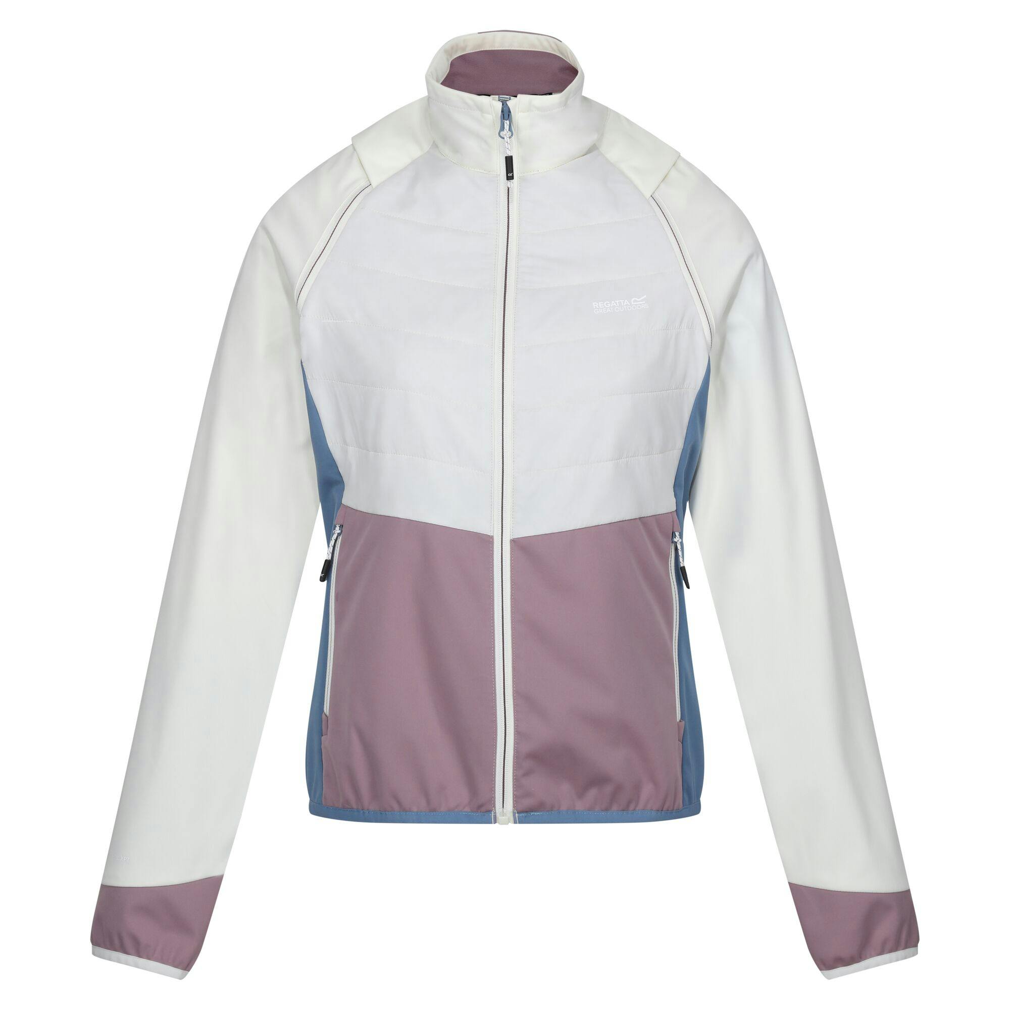 Regatta Women's White/Blue Steren Ii Hybrid Jacket - /Heather - 20 Uk - /Heather - 50% Polyamide/50% Polyester
