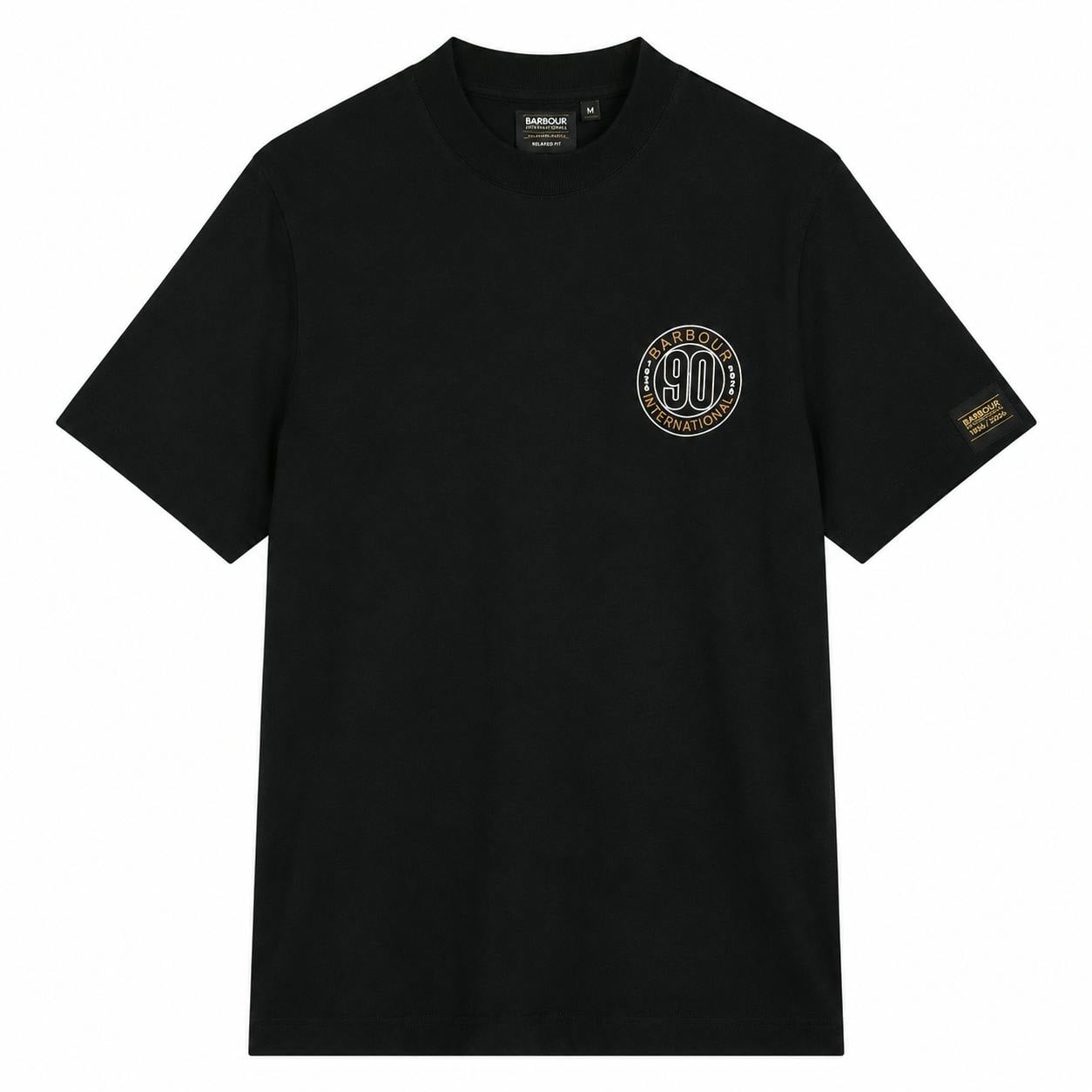 Barbour Men's Black International 90Th Anniversary Graphic T-Shirt - M