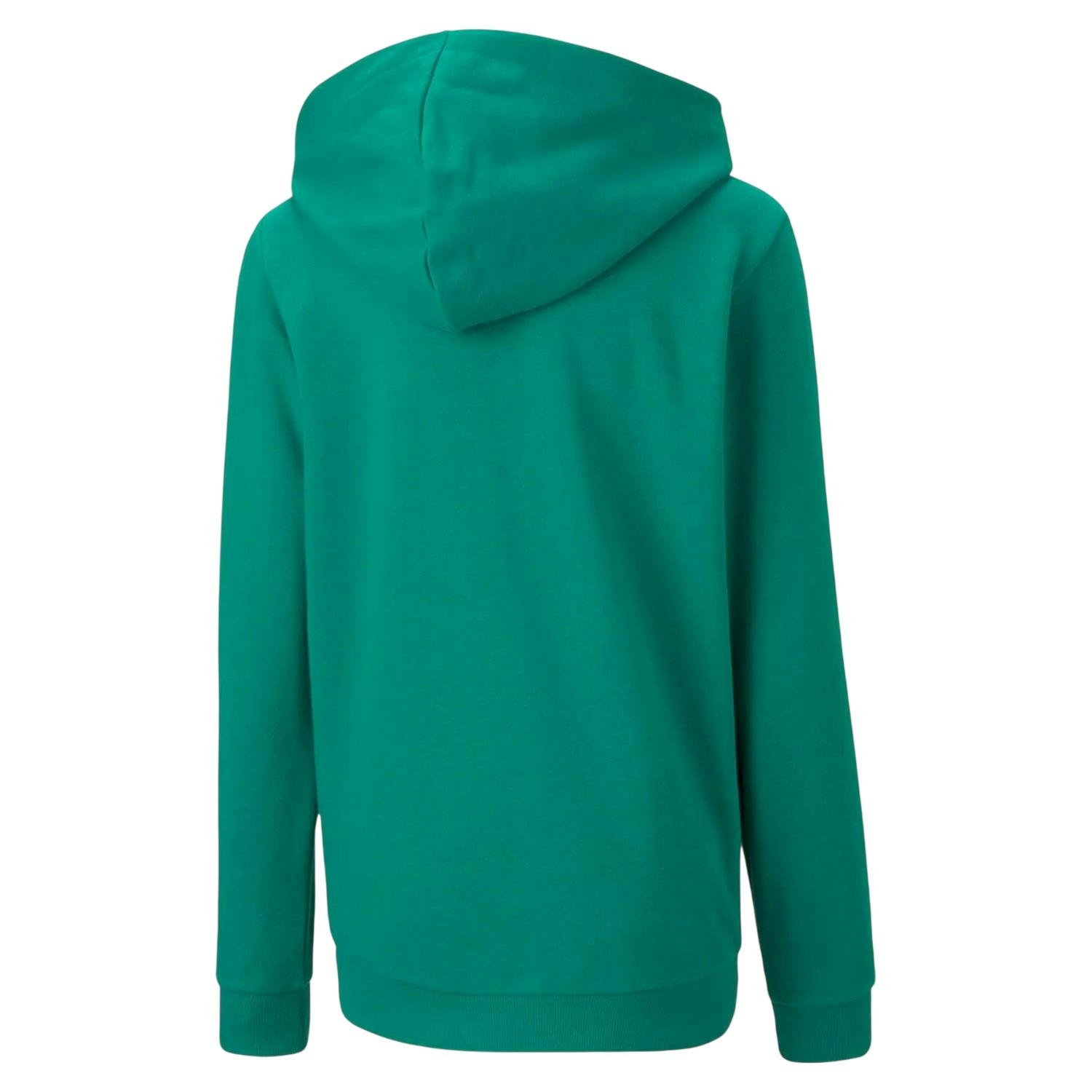 Puma Green Childrens/Kids Teamgoal 23 Casuals Drawstring Hoodie - 9-10 Years - 68% Cotton/32% Polyester