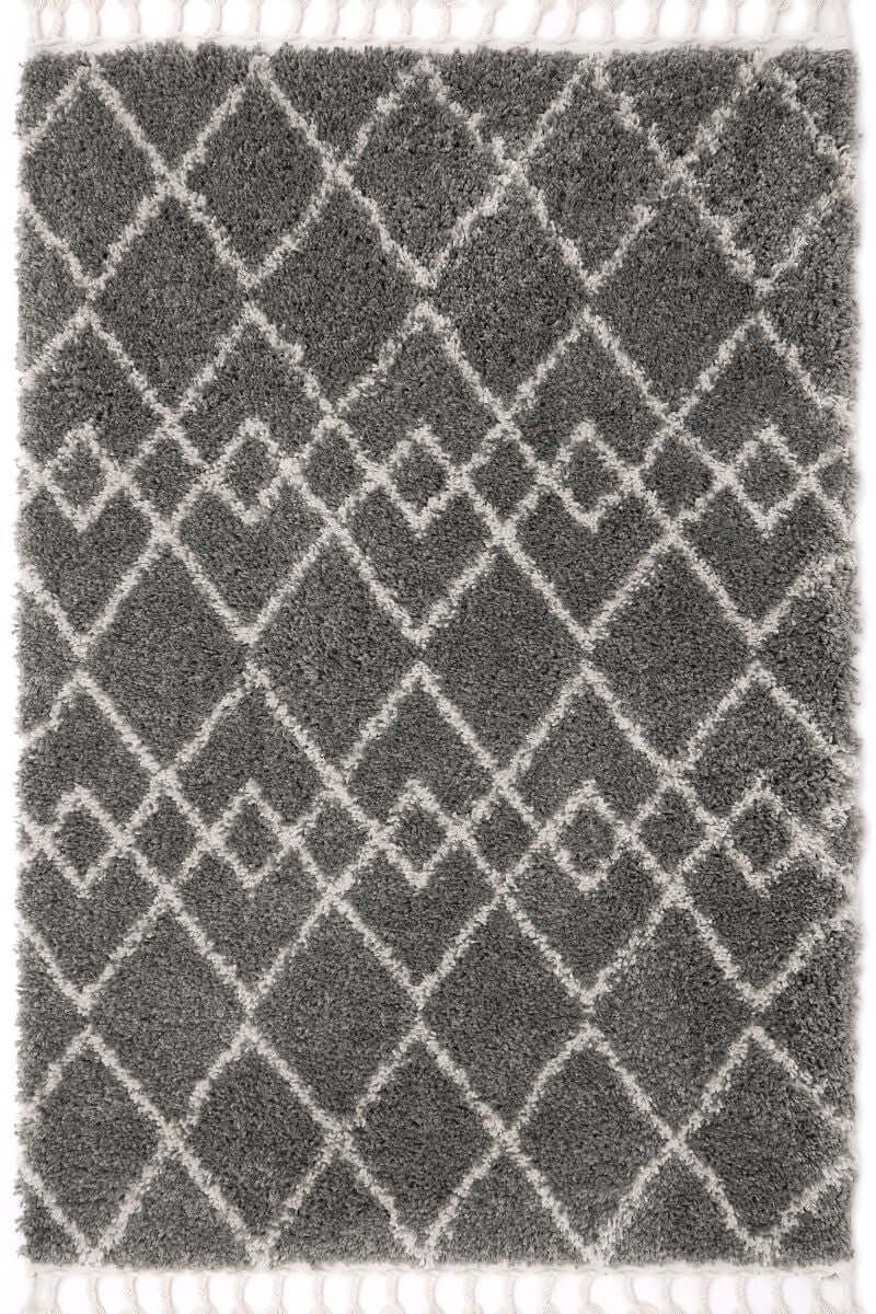 Rackhams Grey Moroccan Style Rug – Colour - 160X230 Cm