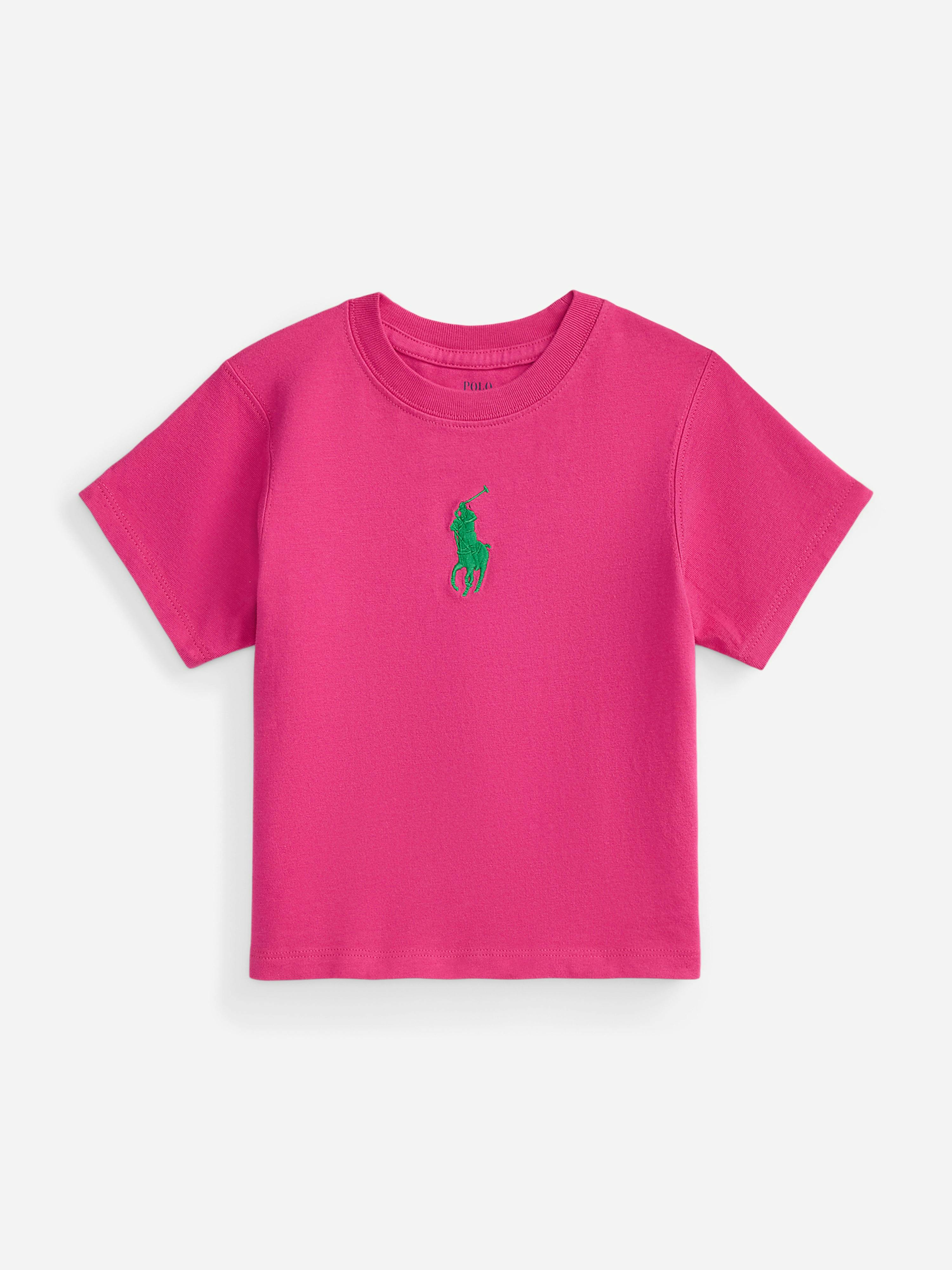 Ralph Lauren Kids Girls Pink Ralph Lauren Logo T-Shirt In - 2 Yrs