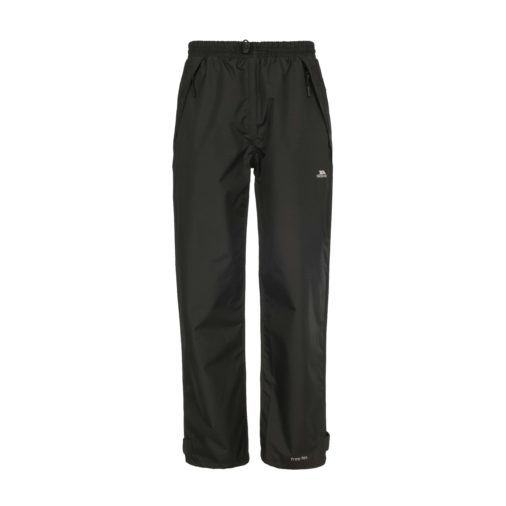 Trespass Women's Black Tutula Waterproof Trousers - Small
