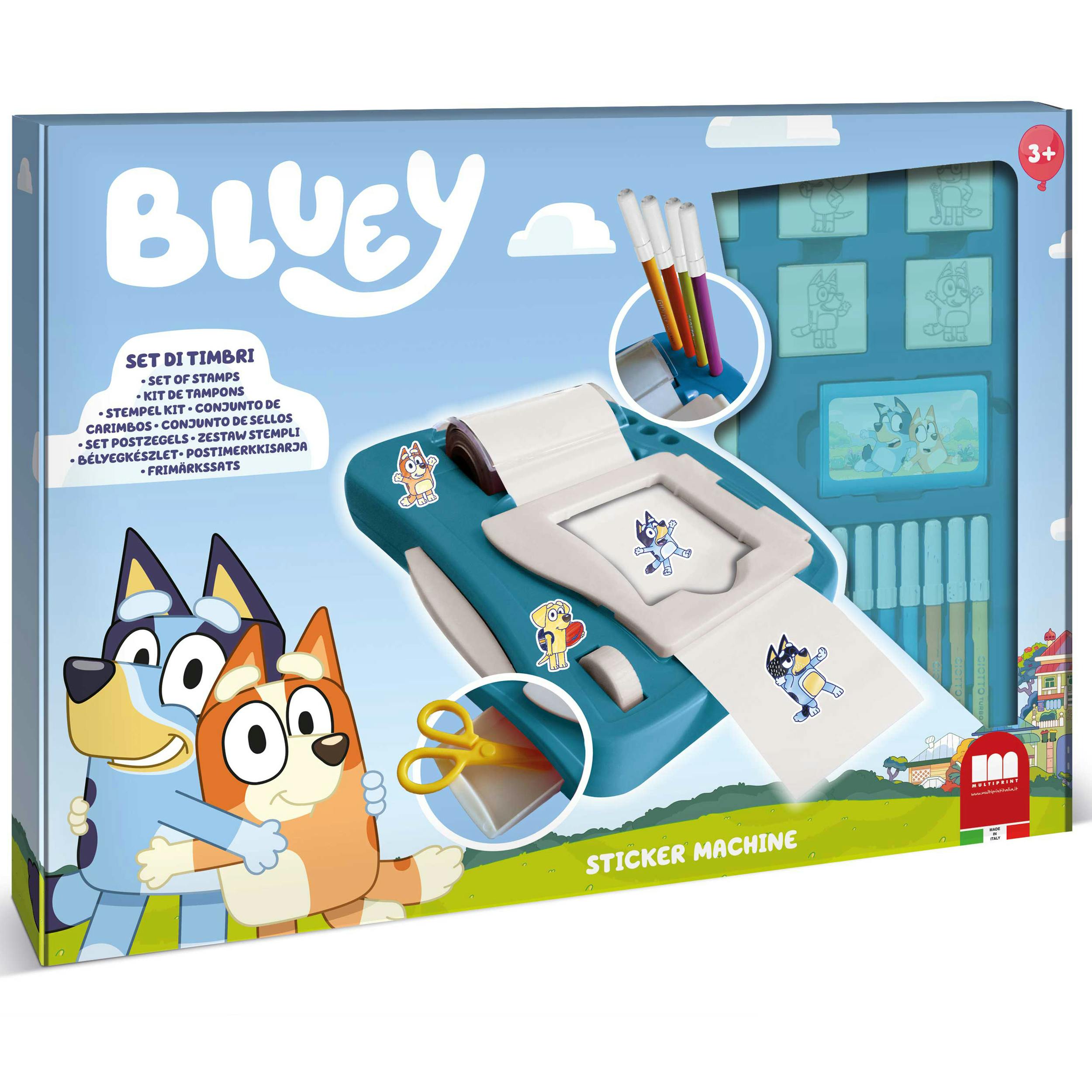 Multiprint Bluey Sticker Machine By ¿ Kids Craft & Stationery Set - Blue - Image 5