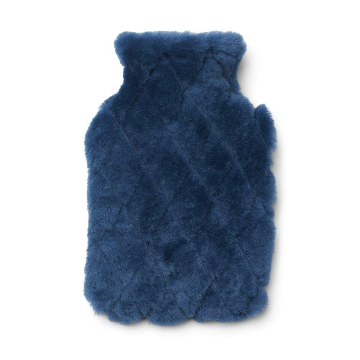 Rackhams Blue Leaf Hot Water Bottle - Navy