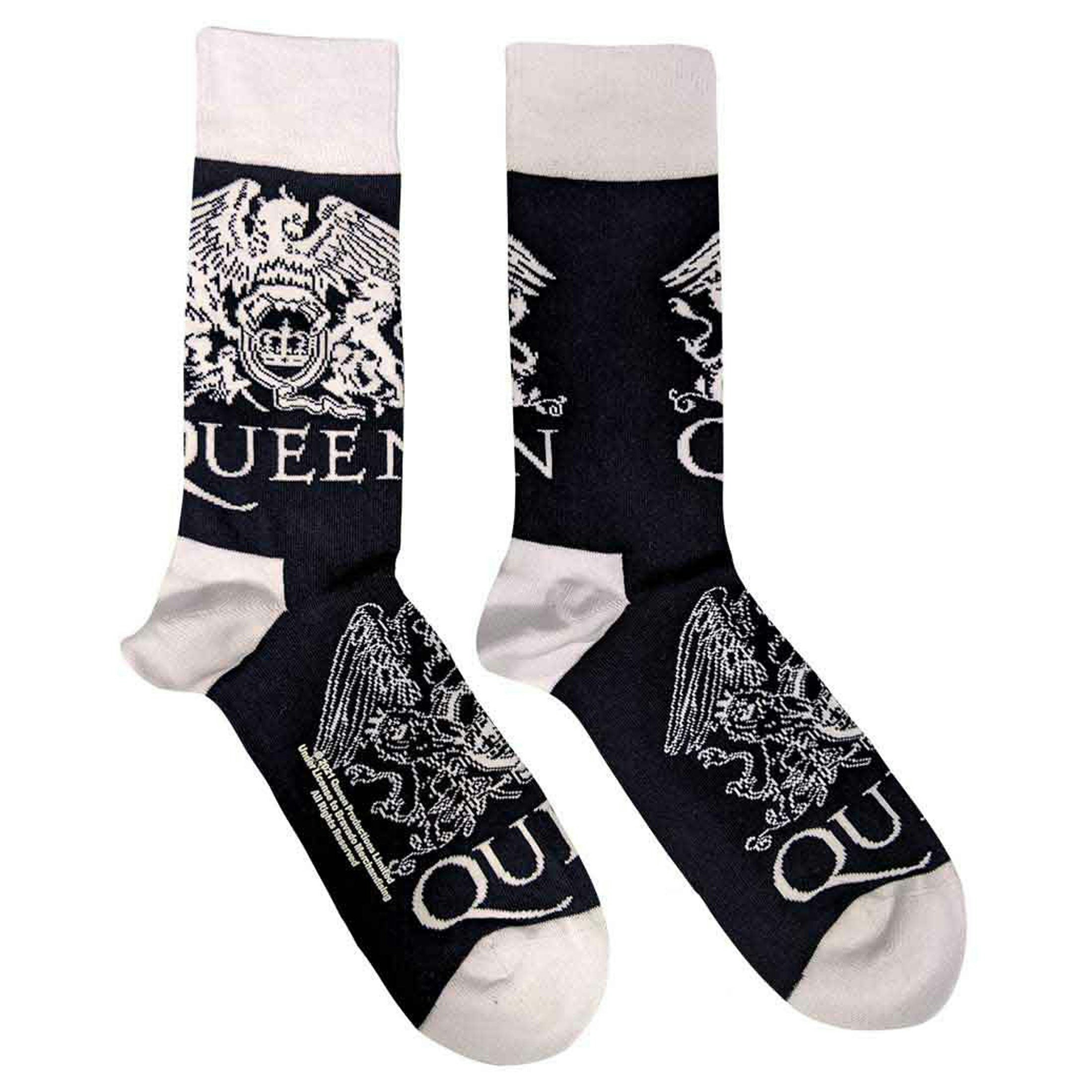 Paradiso Clothing Women's White Queen Crests Ankle Socks