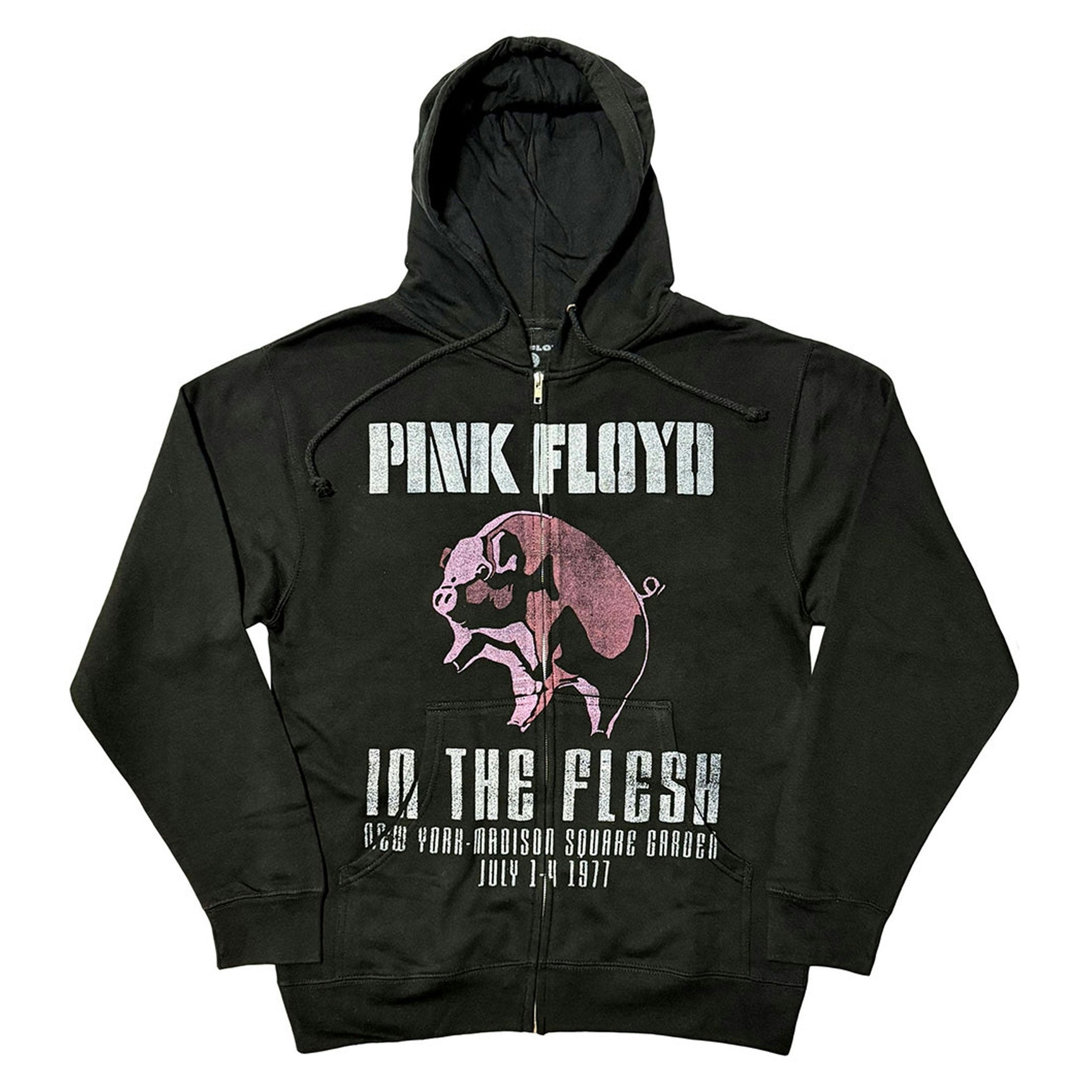 Paradiso Clothing Unisex Pink Floyd In The Flesh Zipped Hoodie - Xl