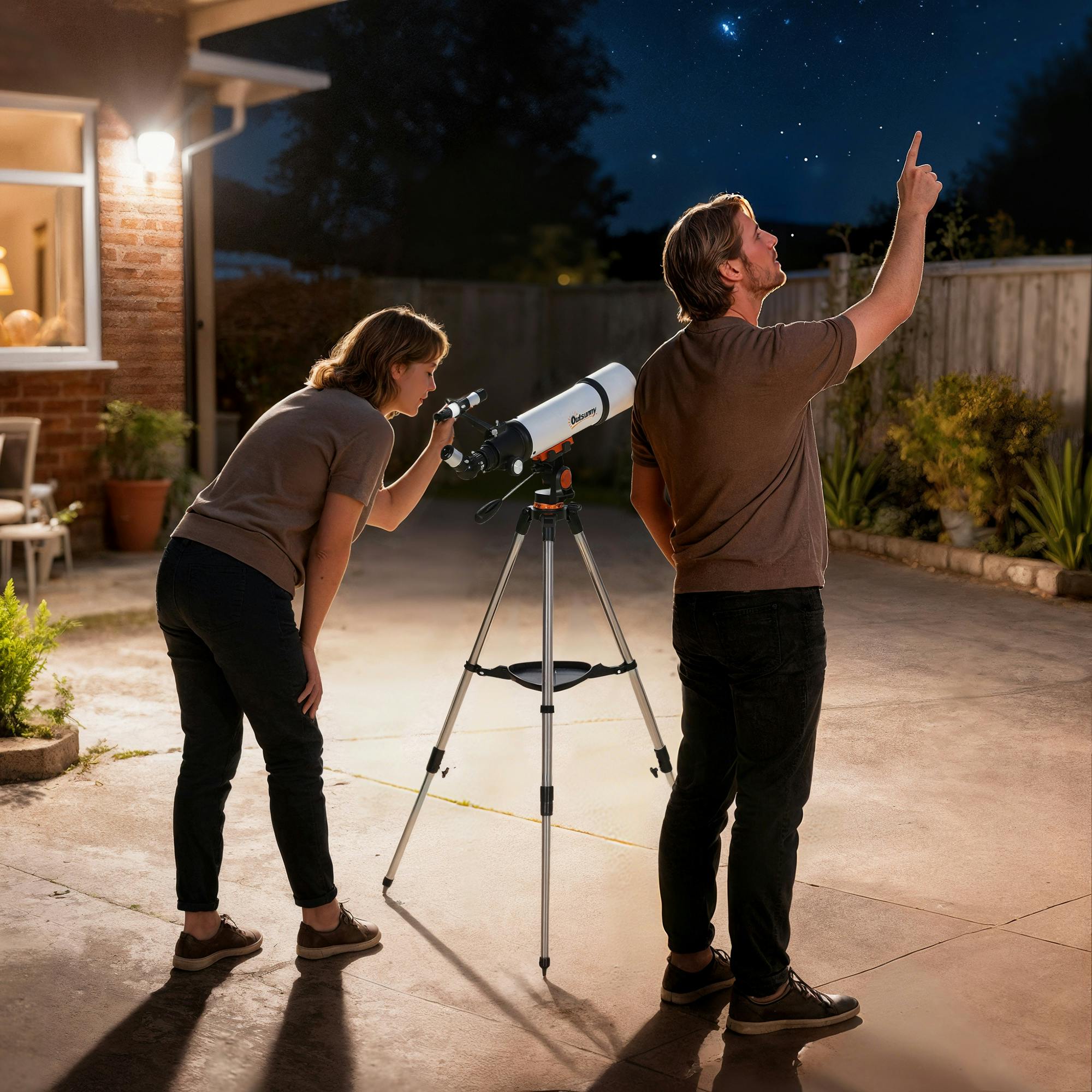 Outsunny White Refractor Astronomy Telescope With 80 Mm Aperture, Carry Bag,