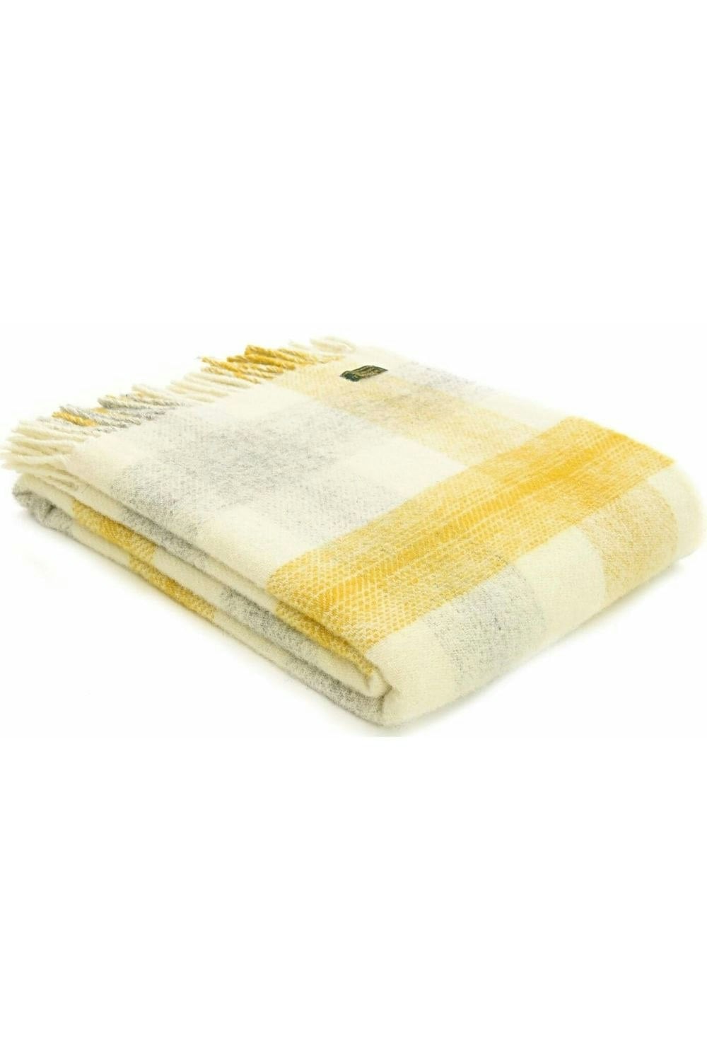 Plaid Hand Woven Blanket with Fringe - Image 3