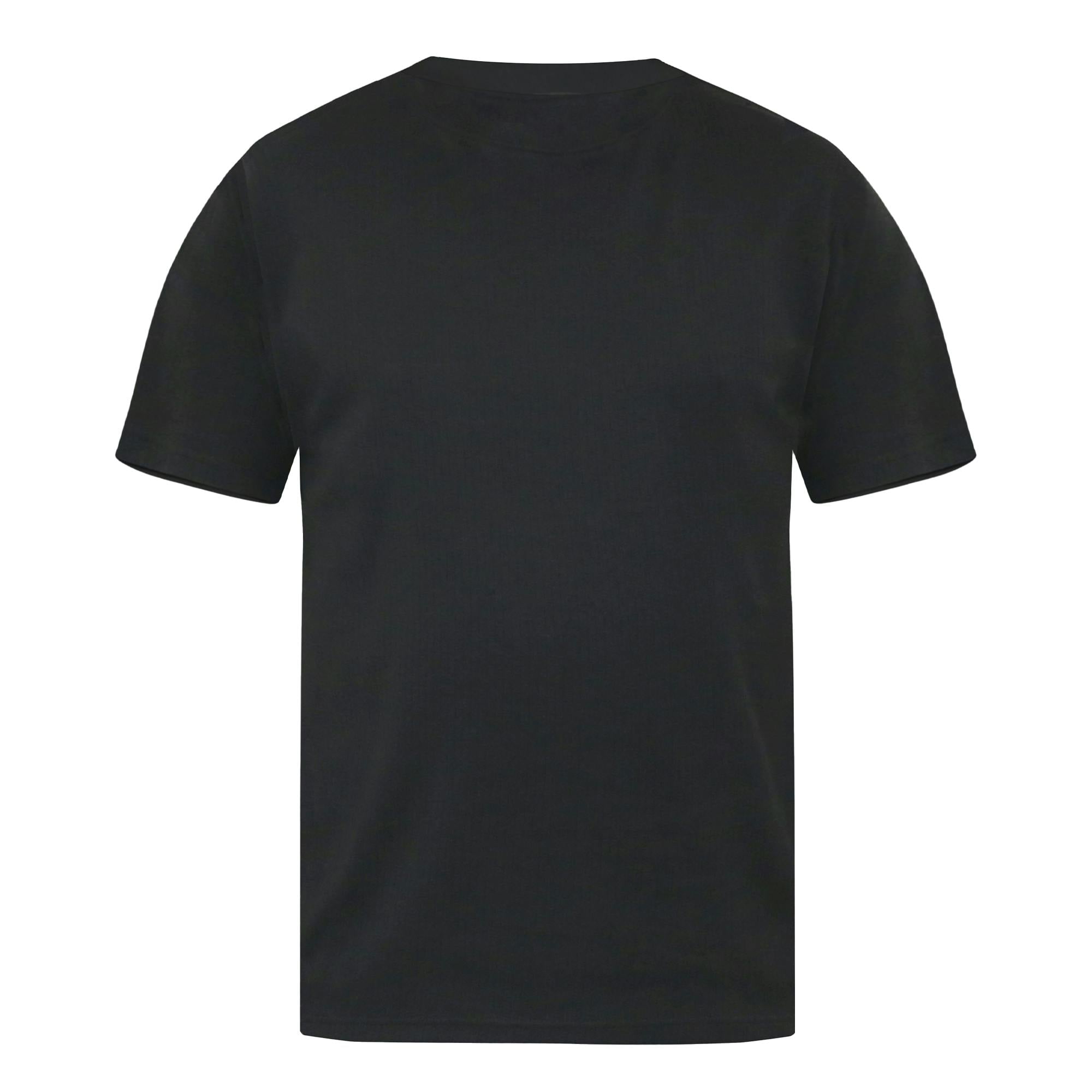 Duke Men's Black D555 Motherwell Thermal Kingsize Short-Sleeved T-Shirt - 3XL - 50% Cotton/25% Polyester/25% Viscose