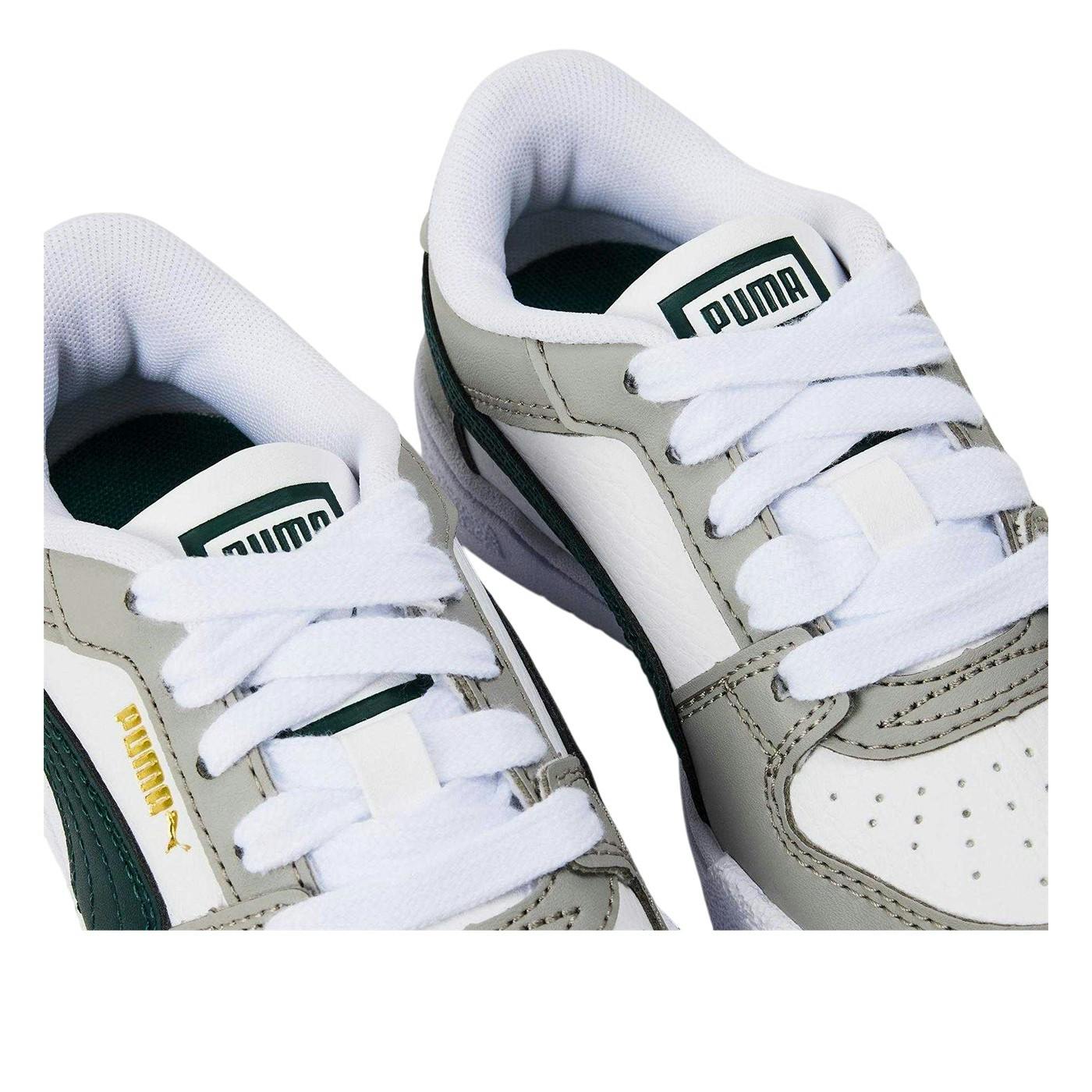 Puma White/Grey Kids Ca Pro Classic Low Trainers - 13 Uk Child R - 100% Mixed