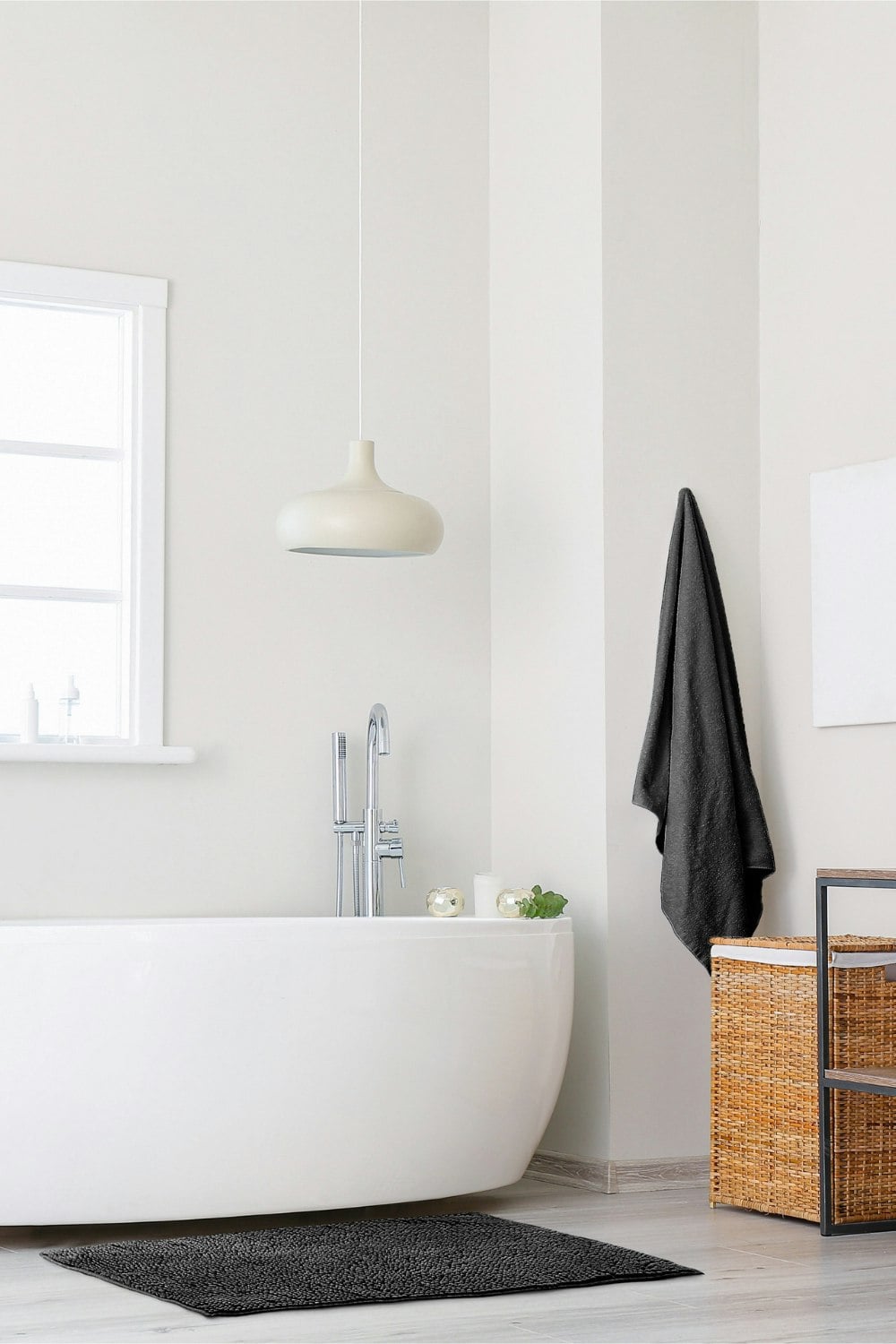 Emma Barclay Black Noodle Non-Slip Bathroom Bath Mat