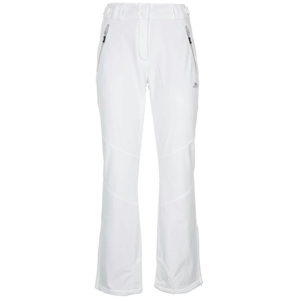 Trespass Women's White Lois Ski Trousers - S - 96% Polyester/4% Elastane
