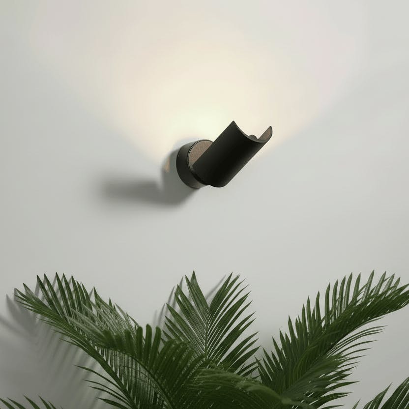 Rackhams Black 3 Watt Led Indoor Wall Uplighter