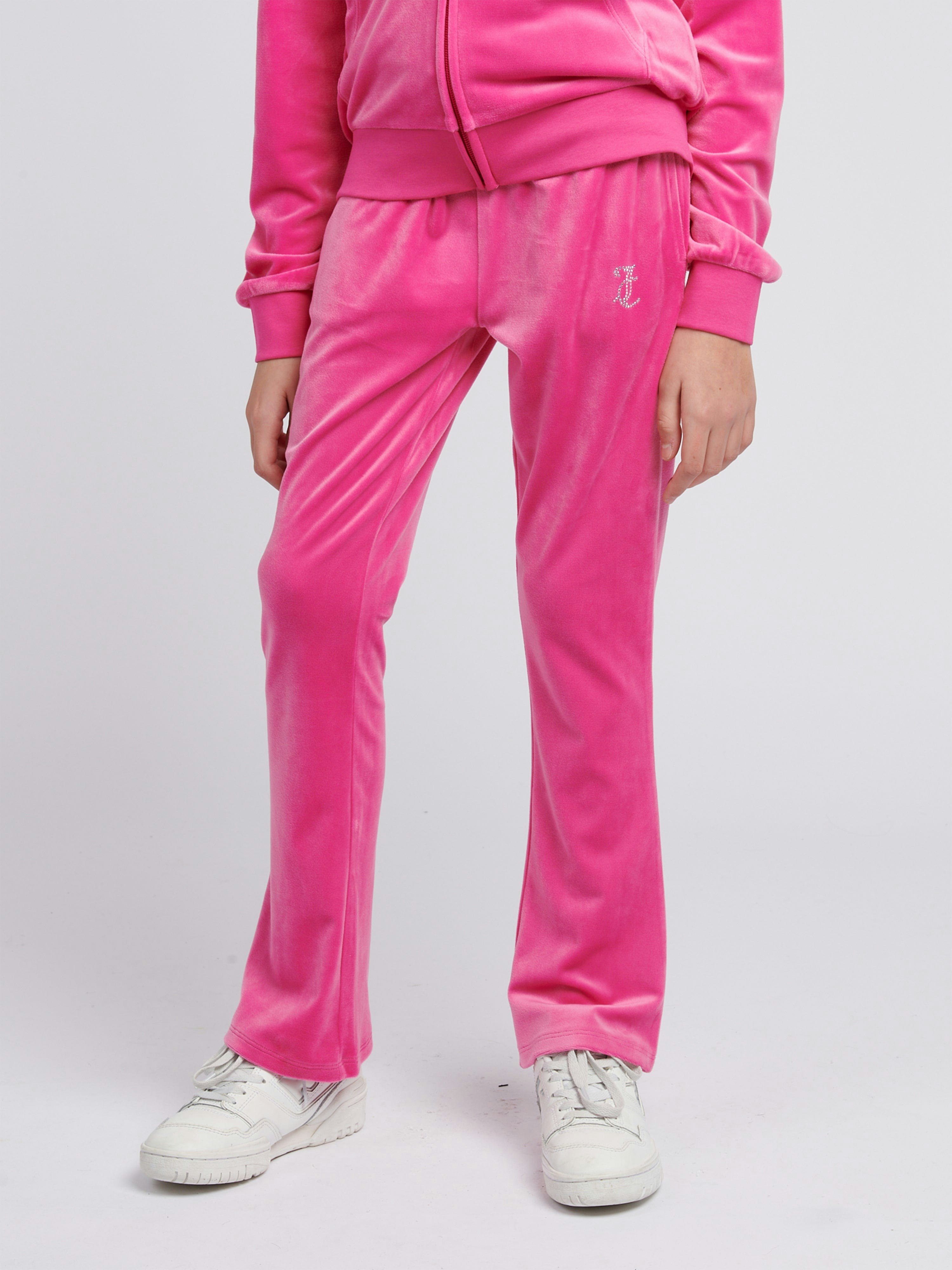 Juicy Couture Girls Pink Diamante Bootcut Joggers In - 15 - 16 Yrs