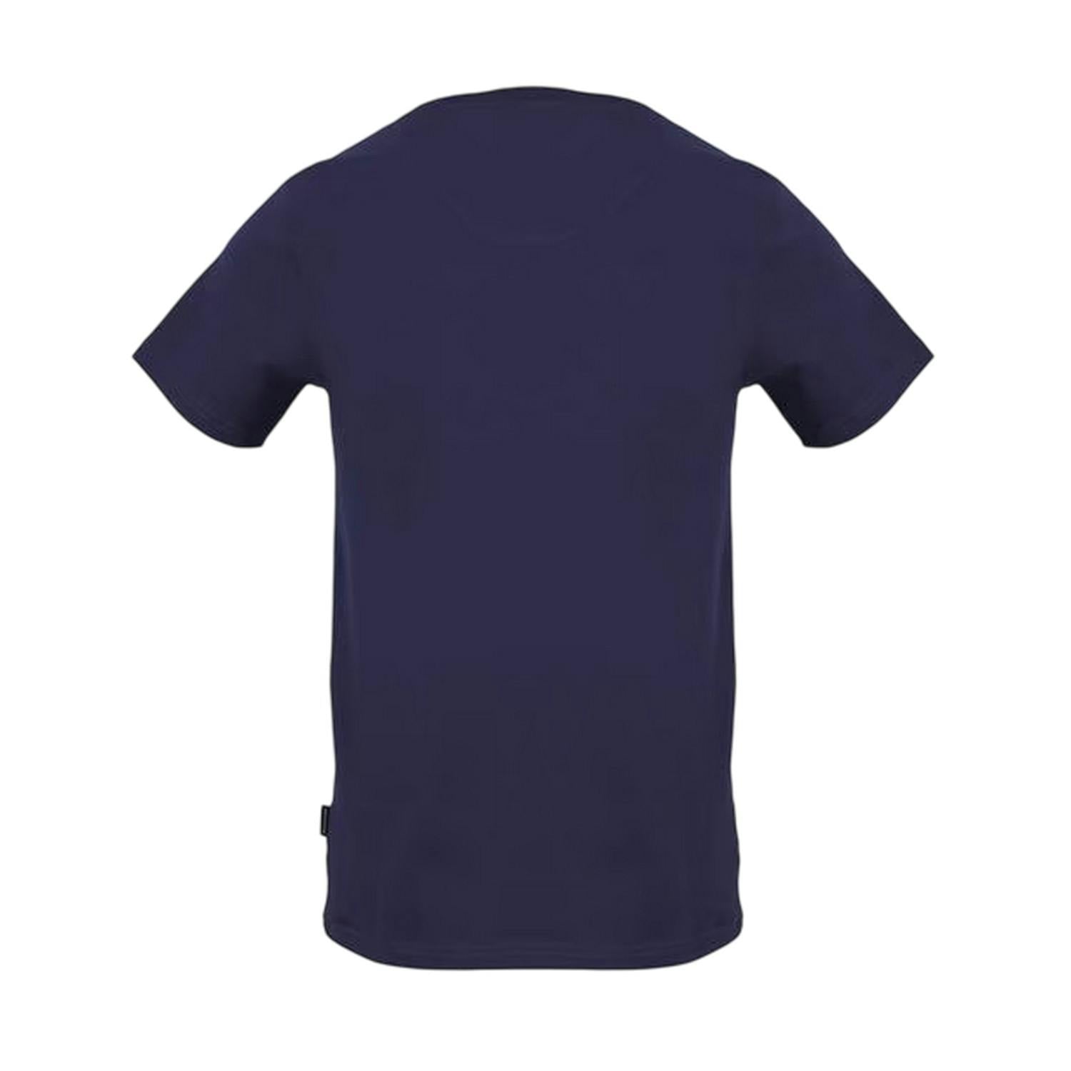 Aquascutum Men's Script T-Shirt - Navy - M - Navy - 100% Cotton