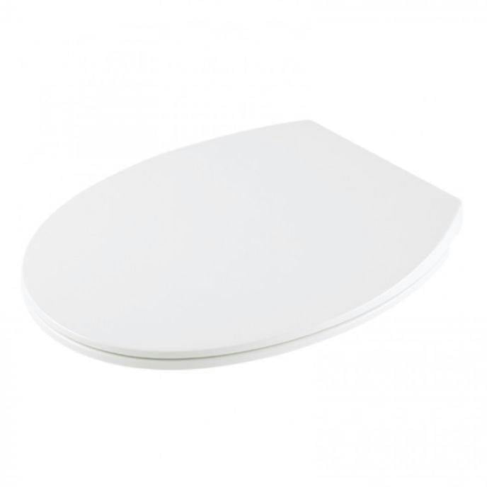 Family Seat White Slim Oval Top Fix Slow Close Quick Release Toilet Seat